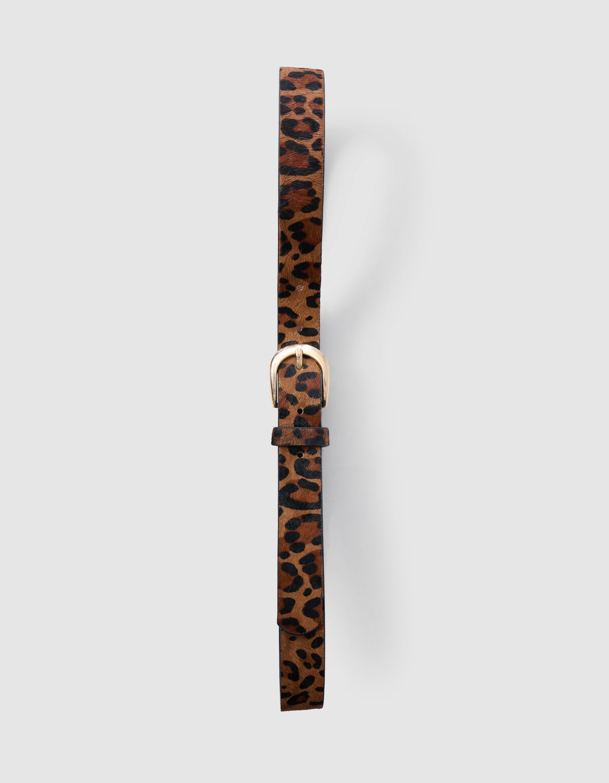 Hairy Leopard Riem Bruin SHOEBY ACCESSOIRES