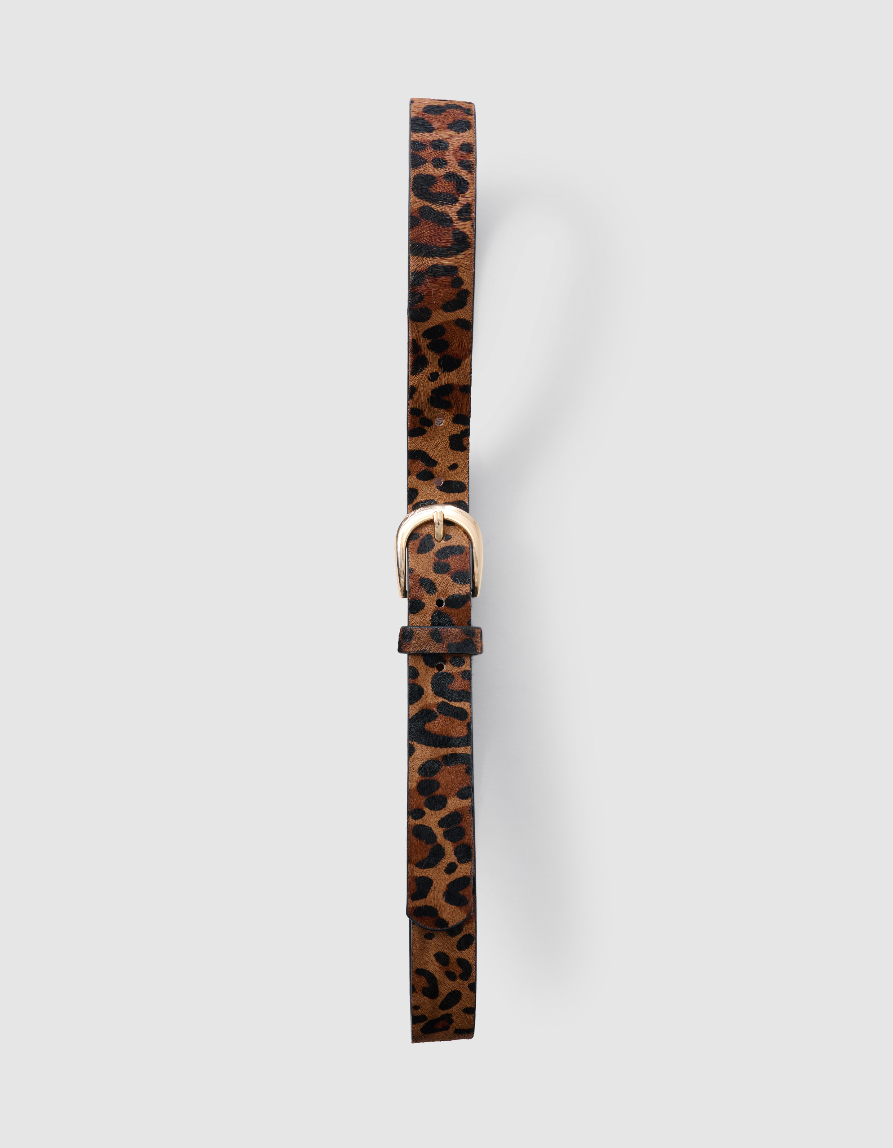 Hairy Leopard Riem Bruin SHOEBY ACCESSOIRES