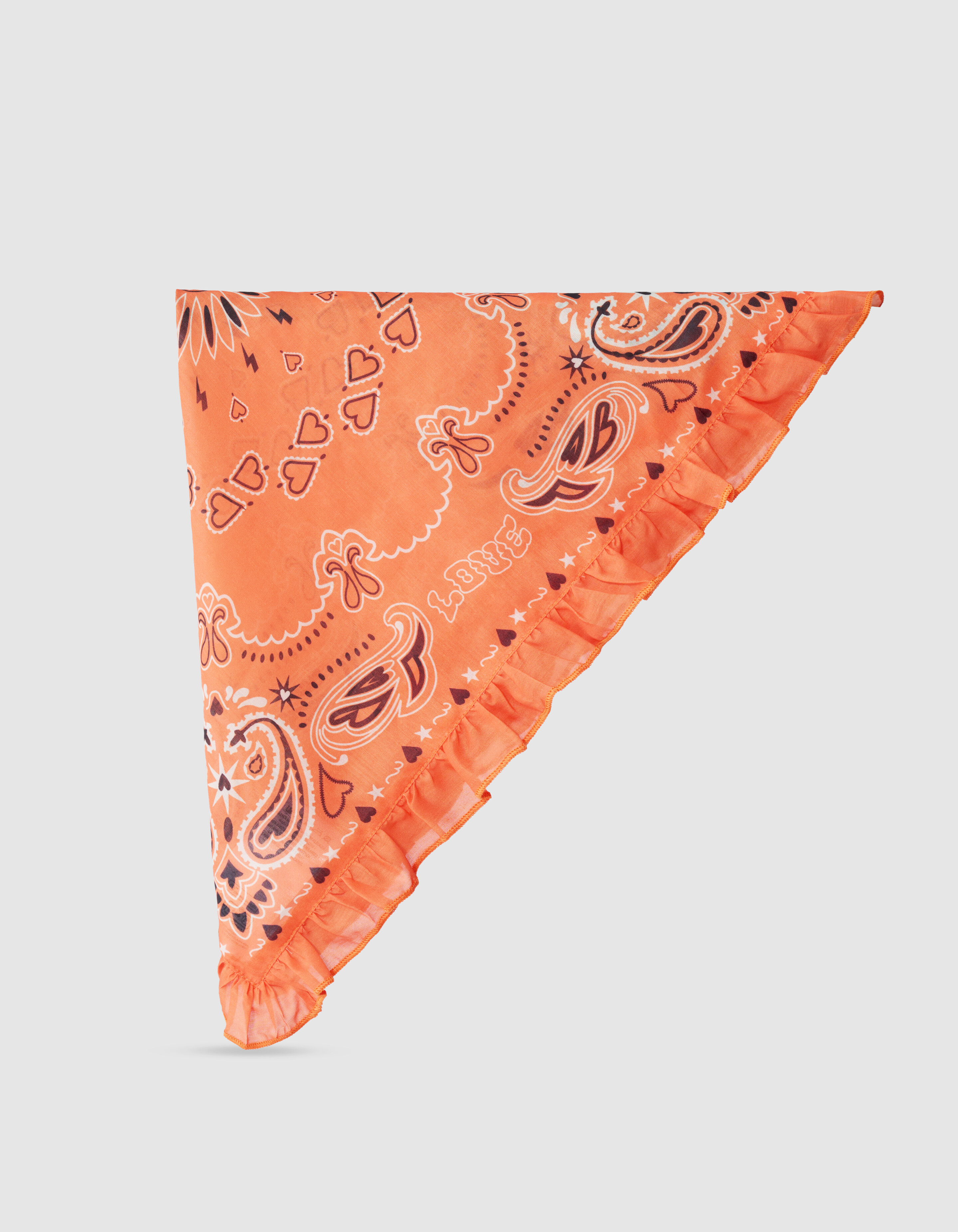 Paisley Bandana Sjaal Oranje SHOEBY ACCESSOIRES