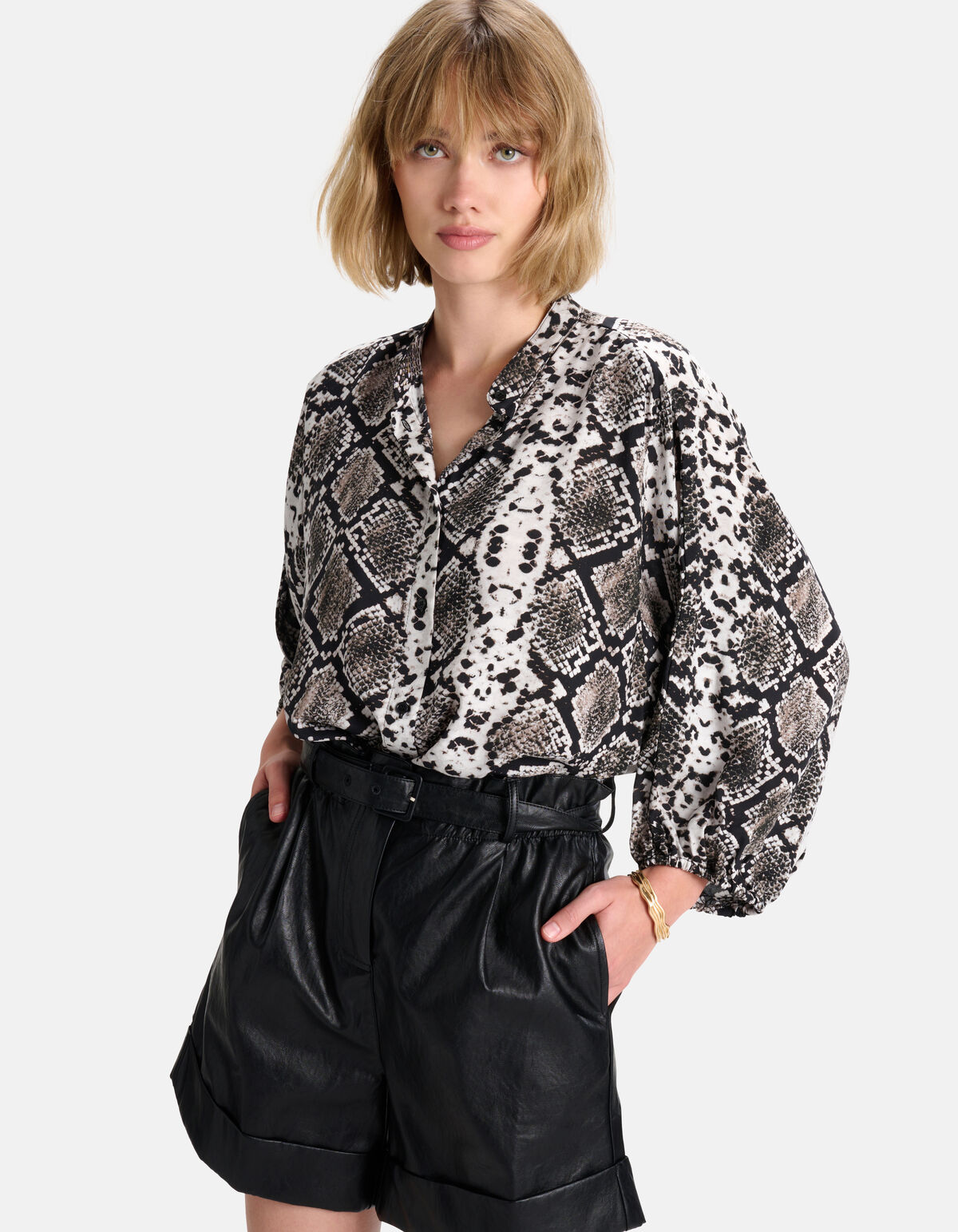 Slangenprint Blouse SHOEBY WOMEN