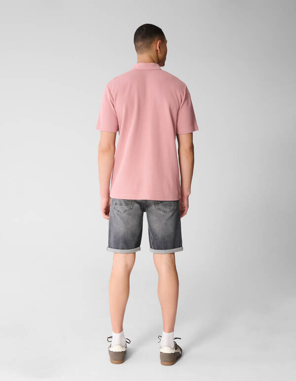 Waffle Polo Roze SHOEBY MEN