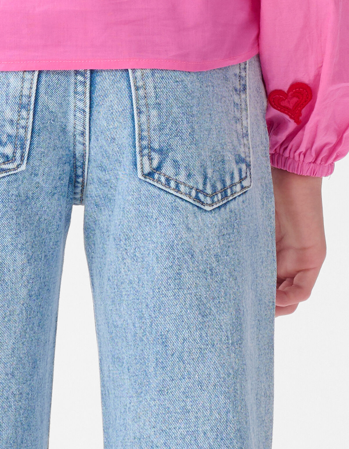 Strass Wide Leg Jeans Mediumstone SHOEBY GIRLS