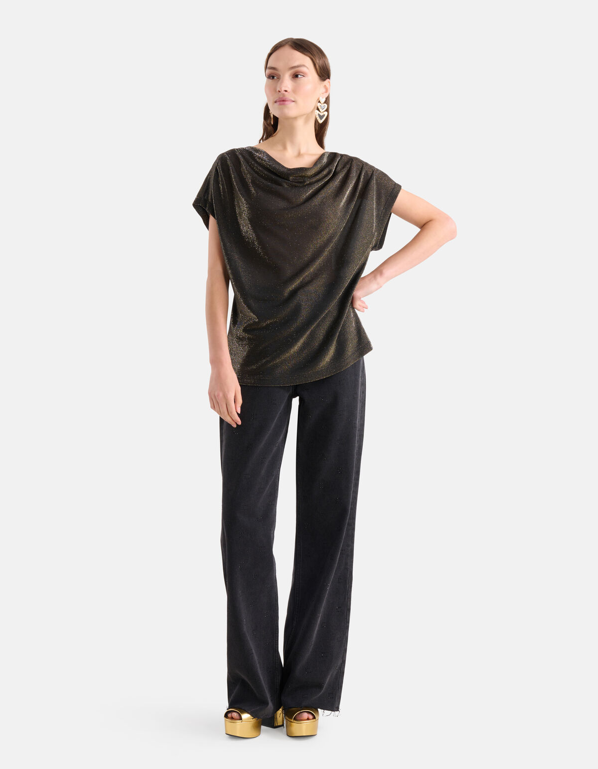 Glitter Top Goud SHOEBY WOMEN