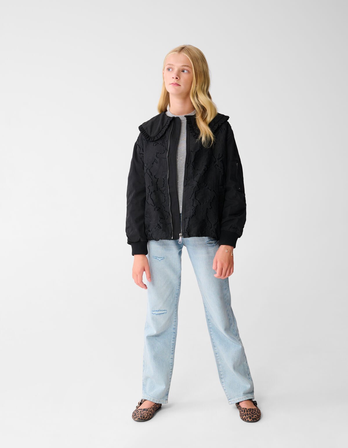 Collar Bomber Zwart SHOEBY GIRLS