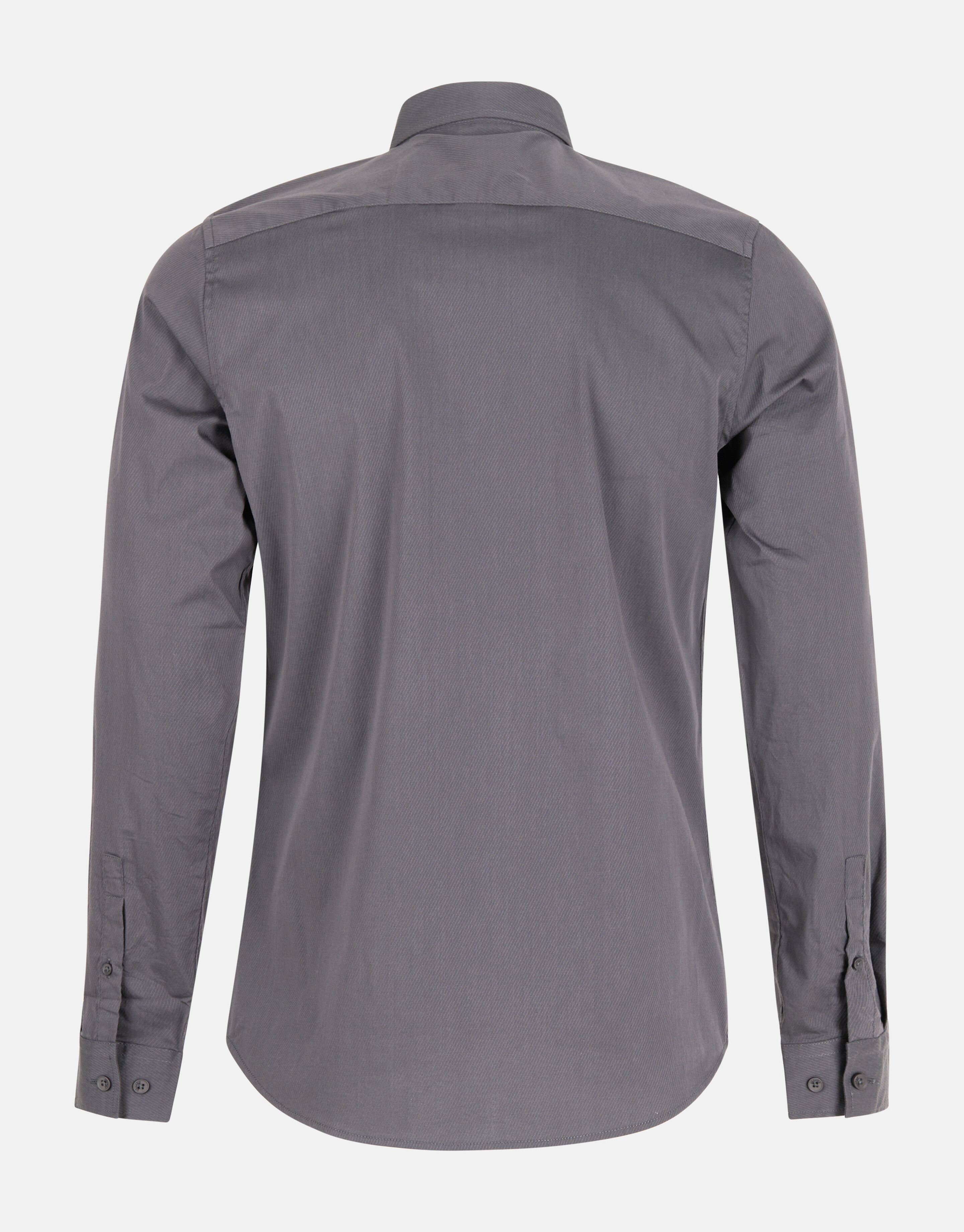 Diagonaal Overhemd Donkergrijs SHOEBY MEN