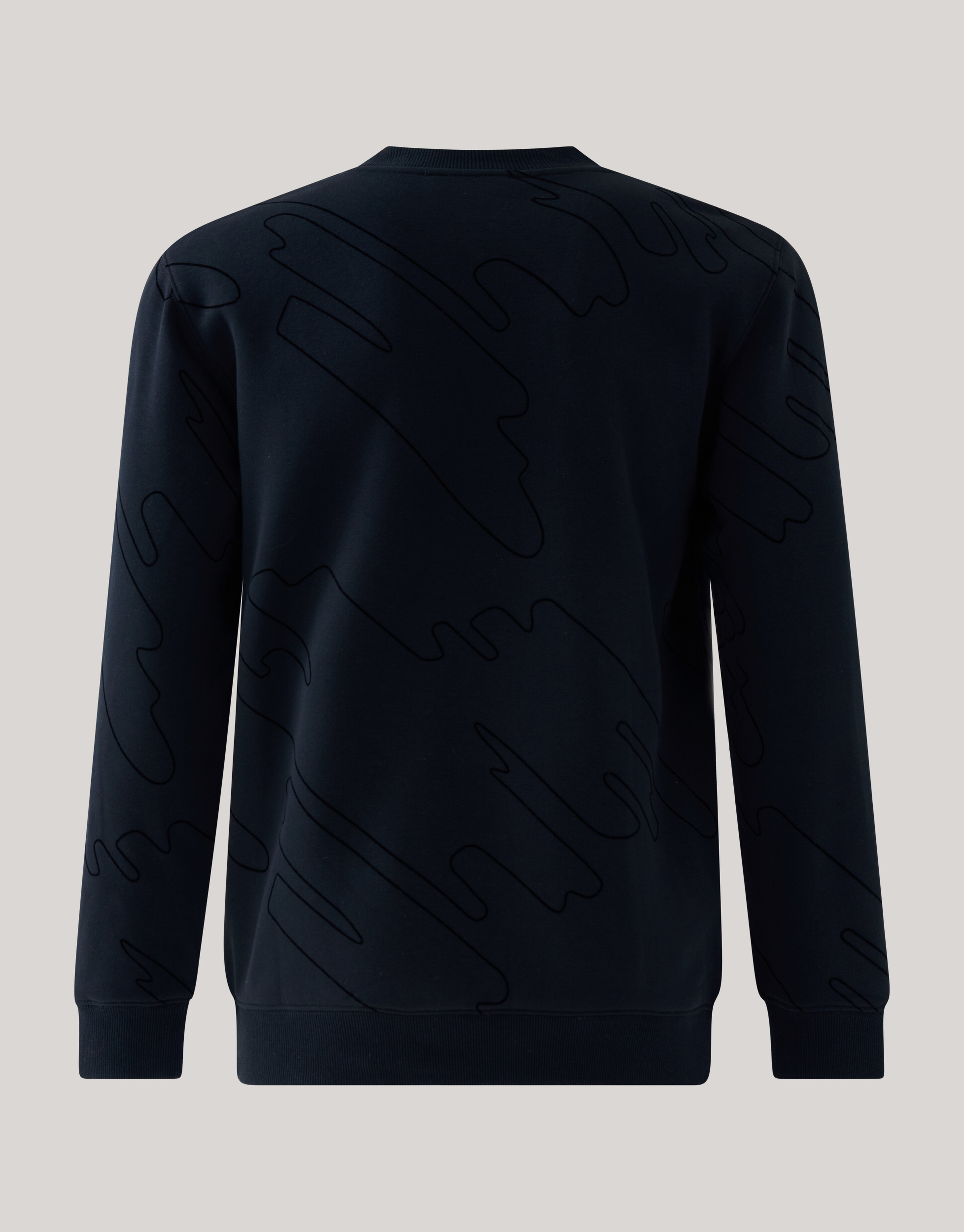 Flock Print Sweater Zwart SHOEBY MEN
