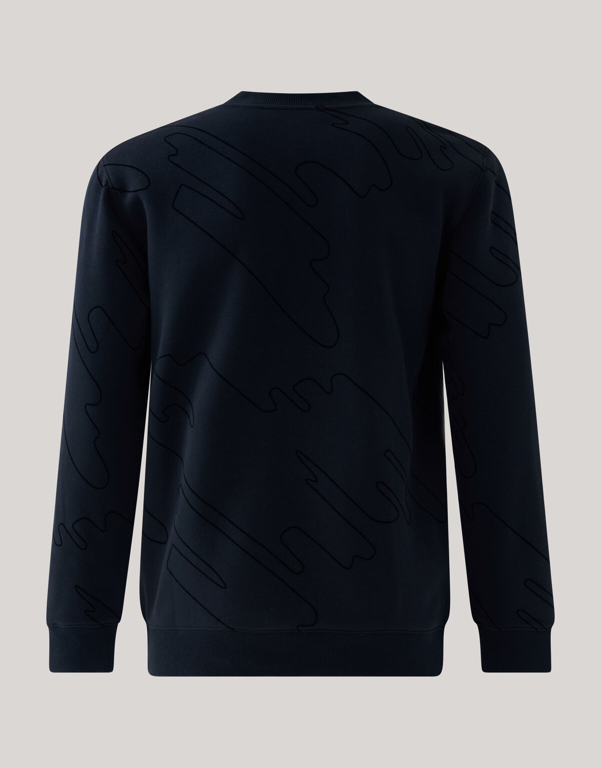 Flock Print Sweater Zwart SHOEBY MEN