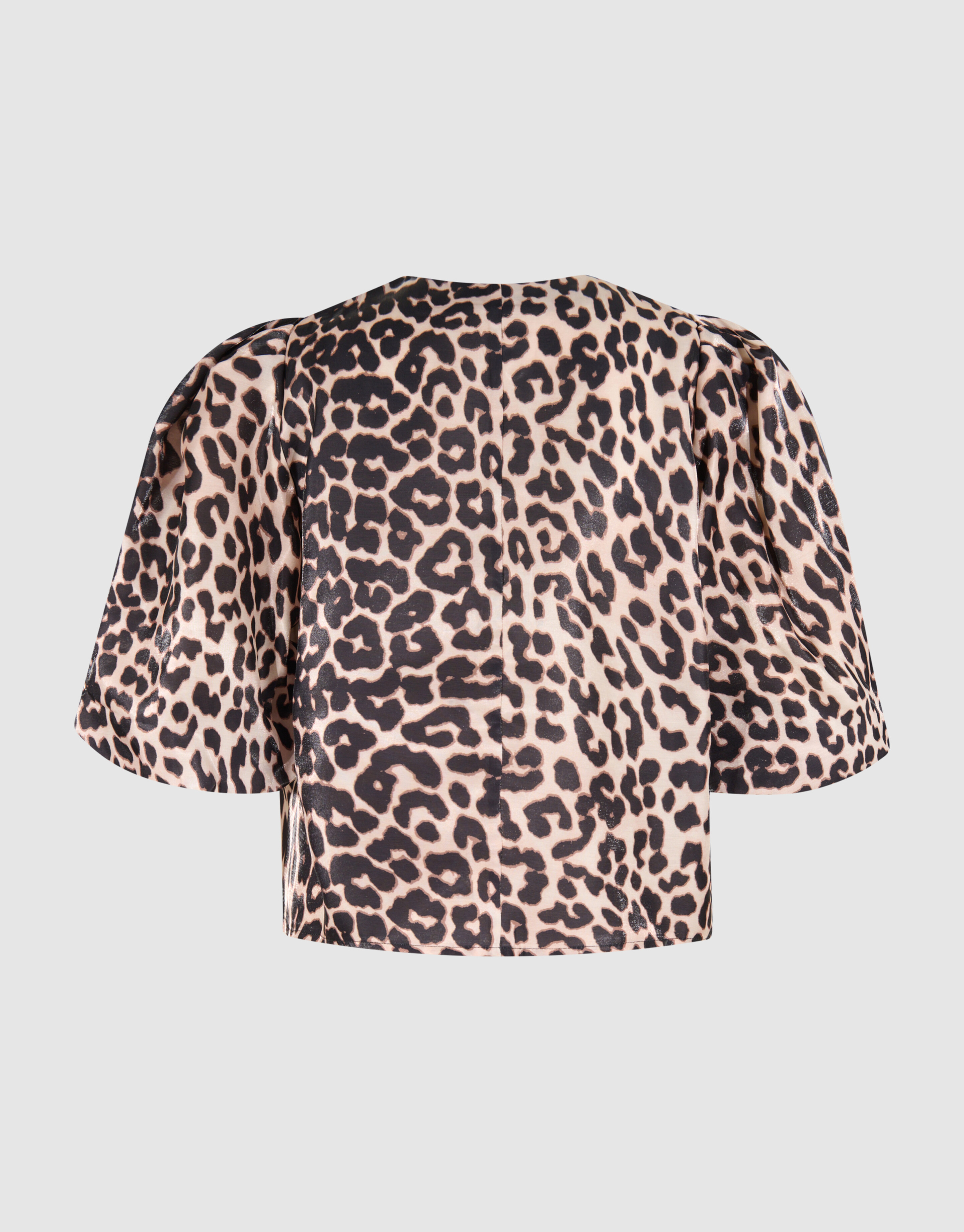 Puff Leopard Blouse Bruin SHOEBY WOMEN