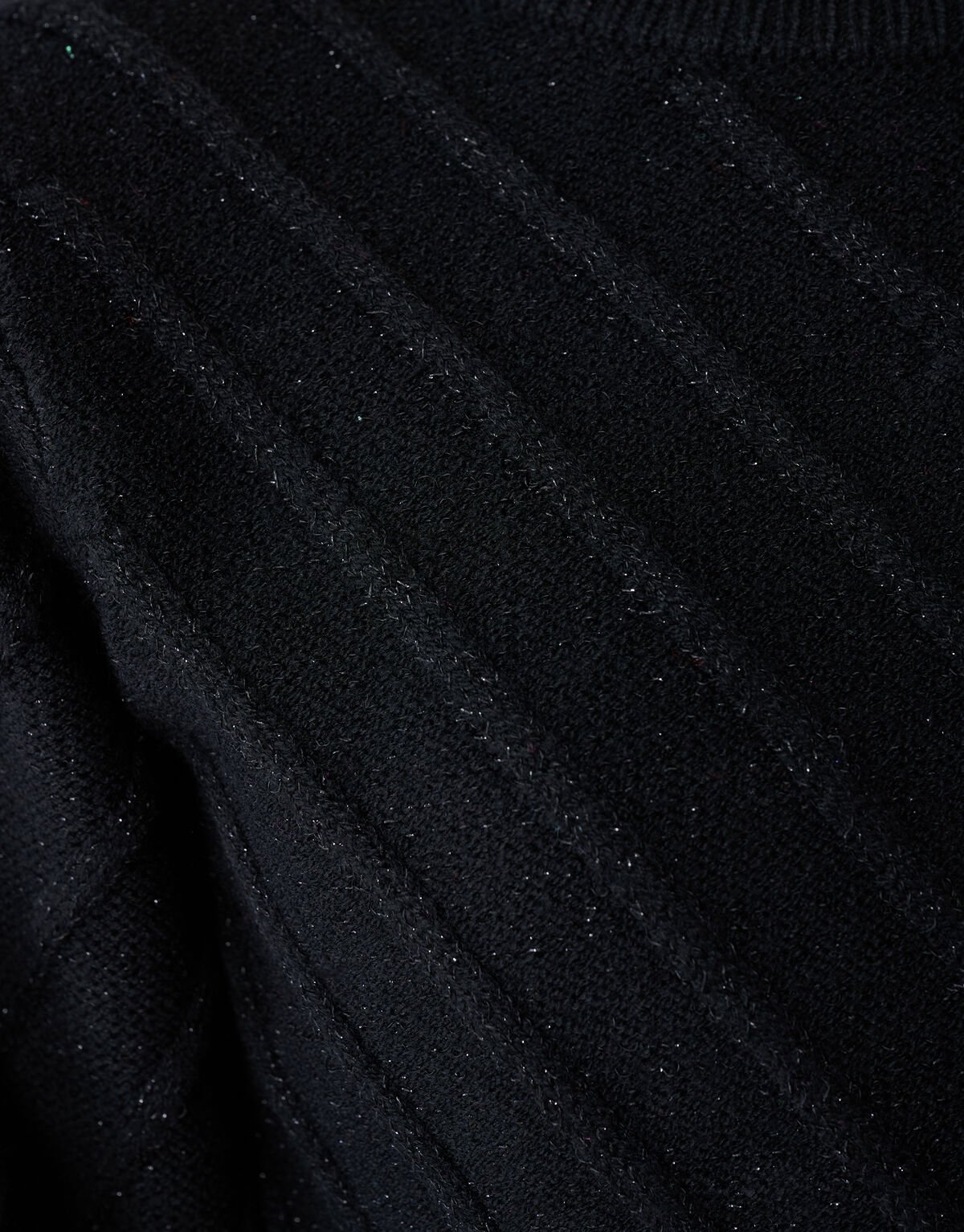 Glitter Gebreide Trui Zwart SHOEBY GIRLS