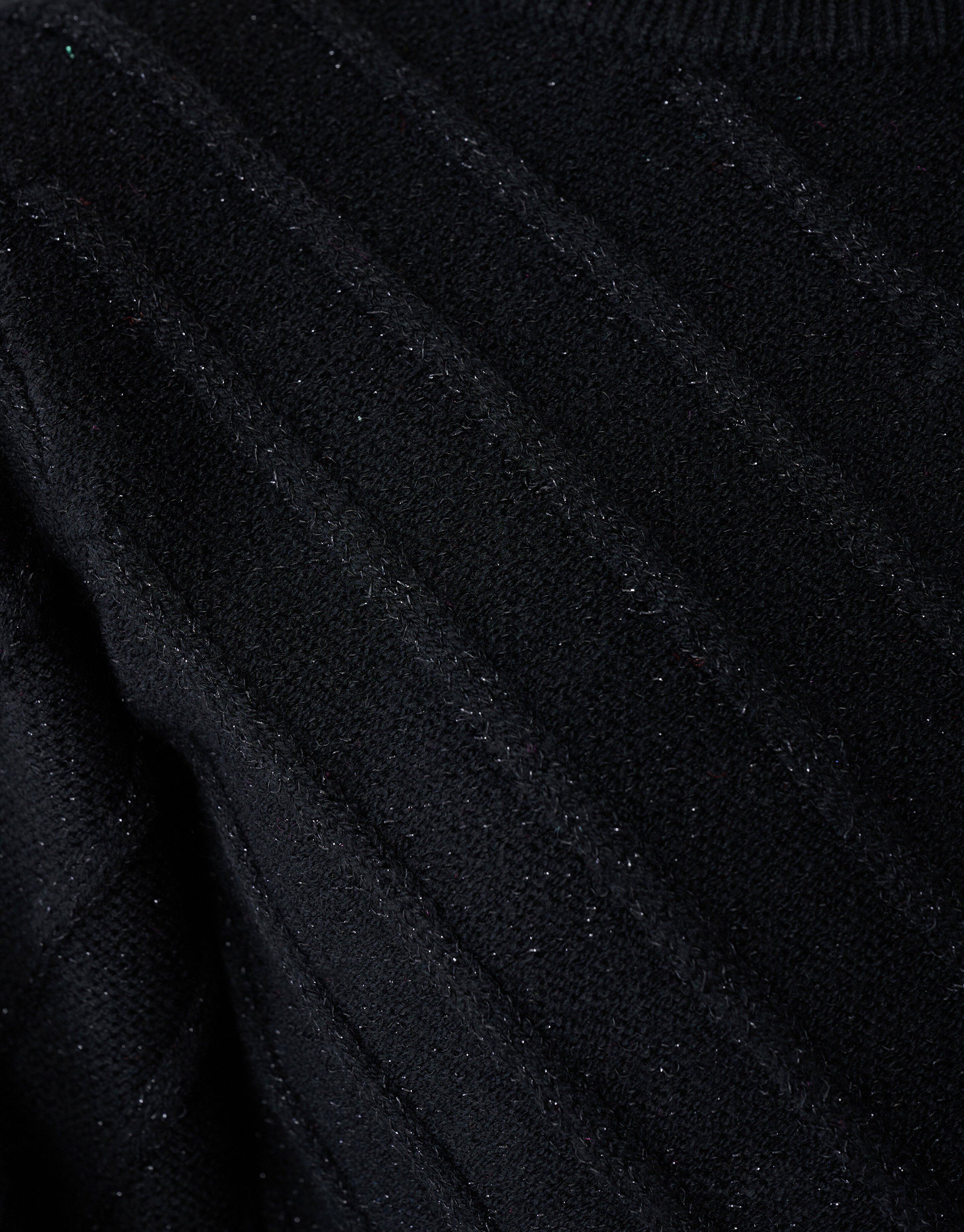 Glitter Gebreide Trui Zwart SHOEBY GIRLS