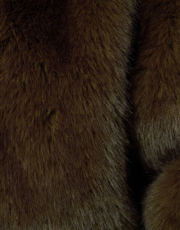 Faux Fur Jack Donkerbruin By Monica SHOEBY WOMEN