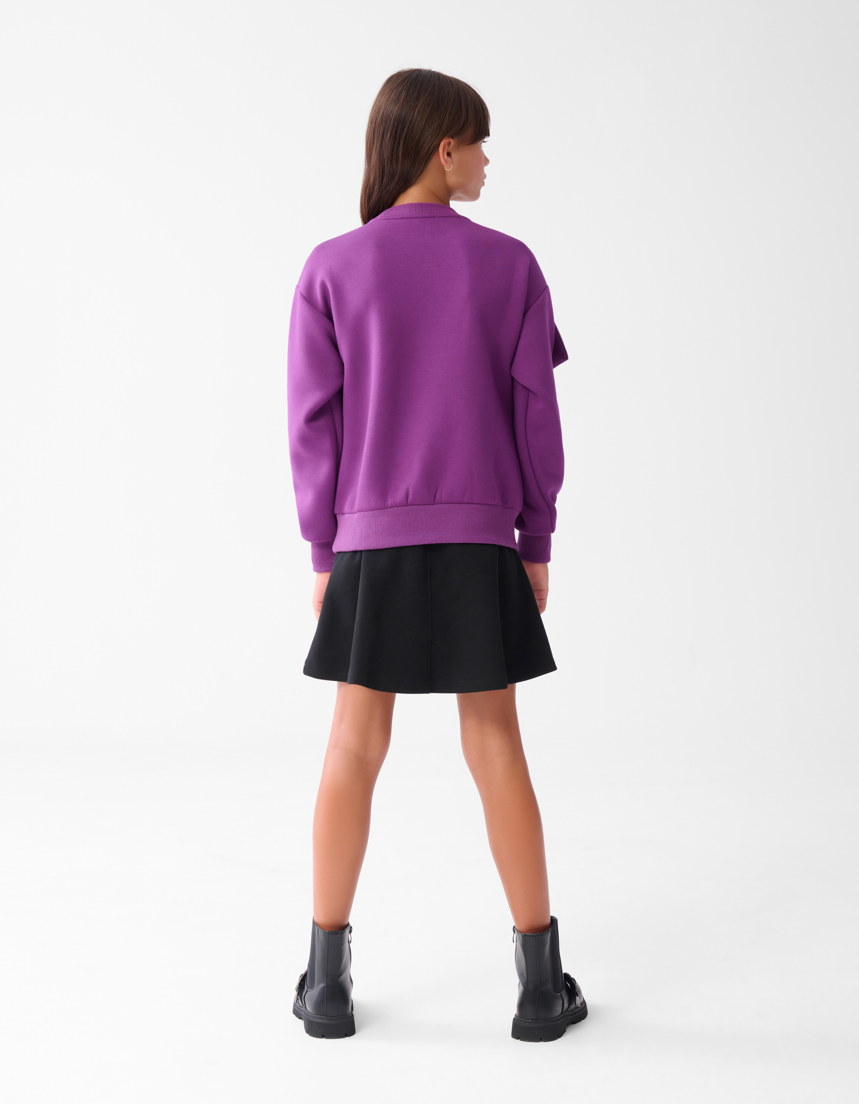 Strik Sweater Paars SHOEBY GIRLS