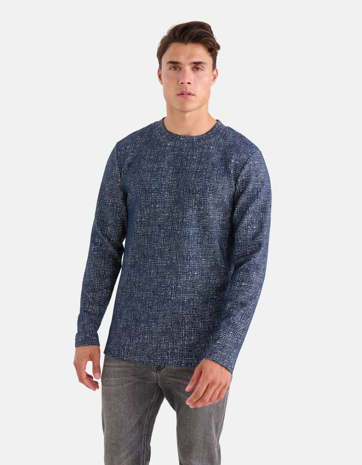 Grafisch T-shirt Donkerblauw SHOEBY MEN