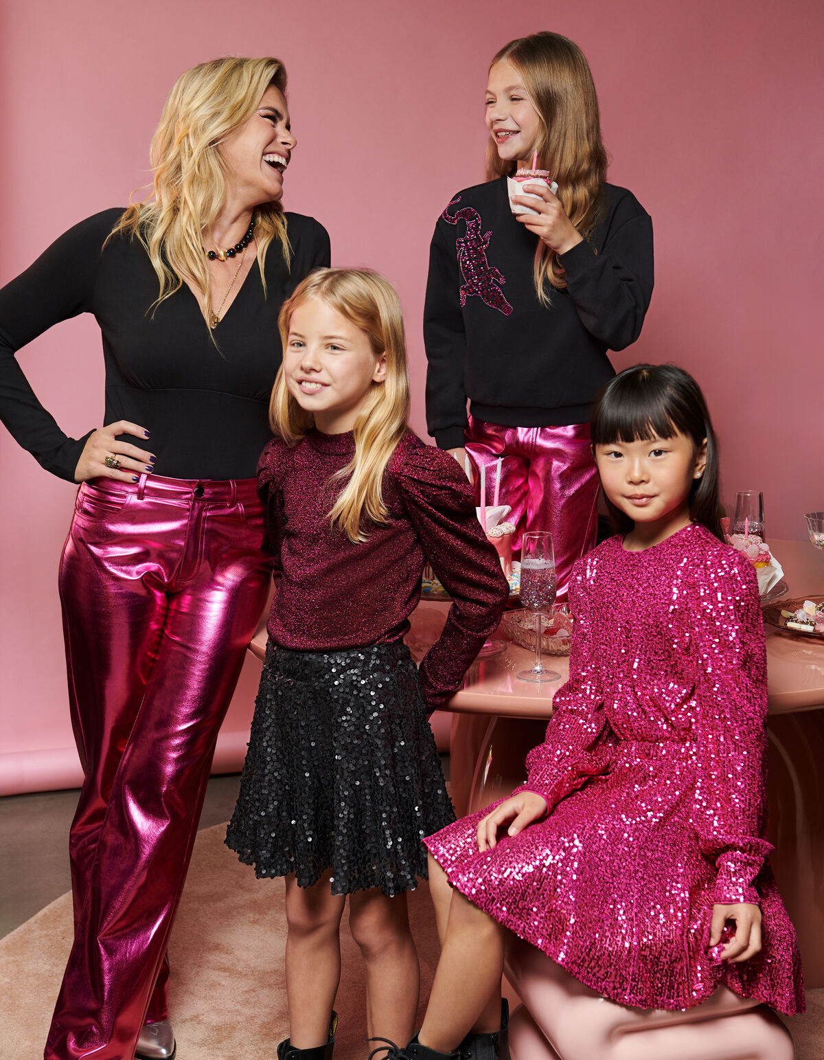 Lurex Top Roze SHOEBY GIRLS