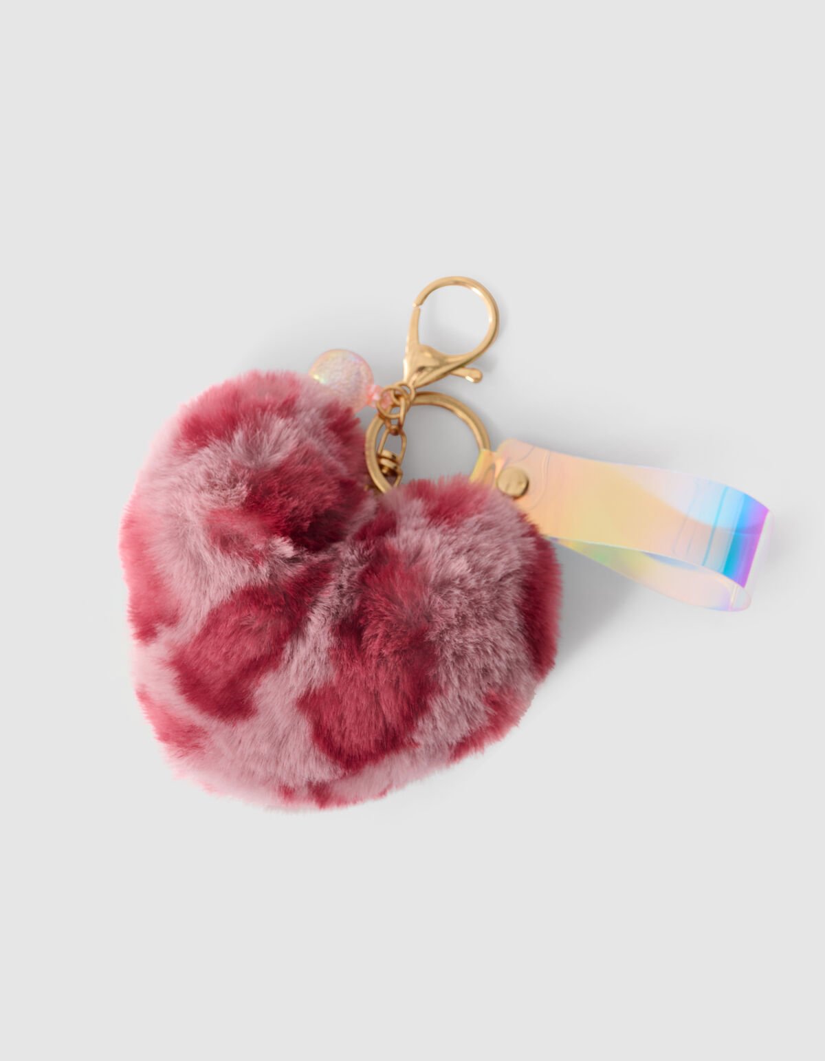 Fur Leopard Sleutelhanger Roze SHOEBY ACCESSOIRES