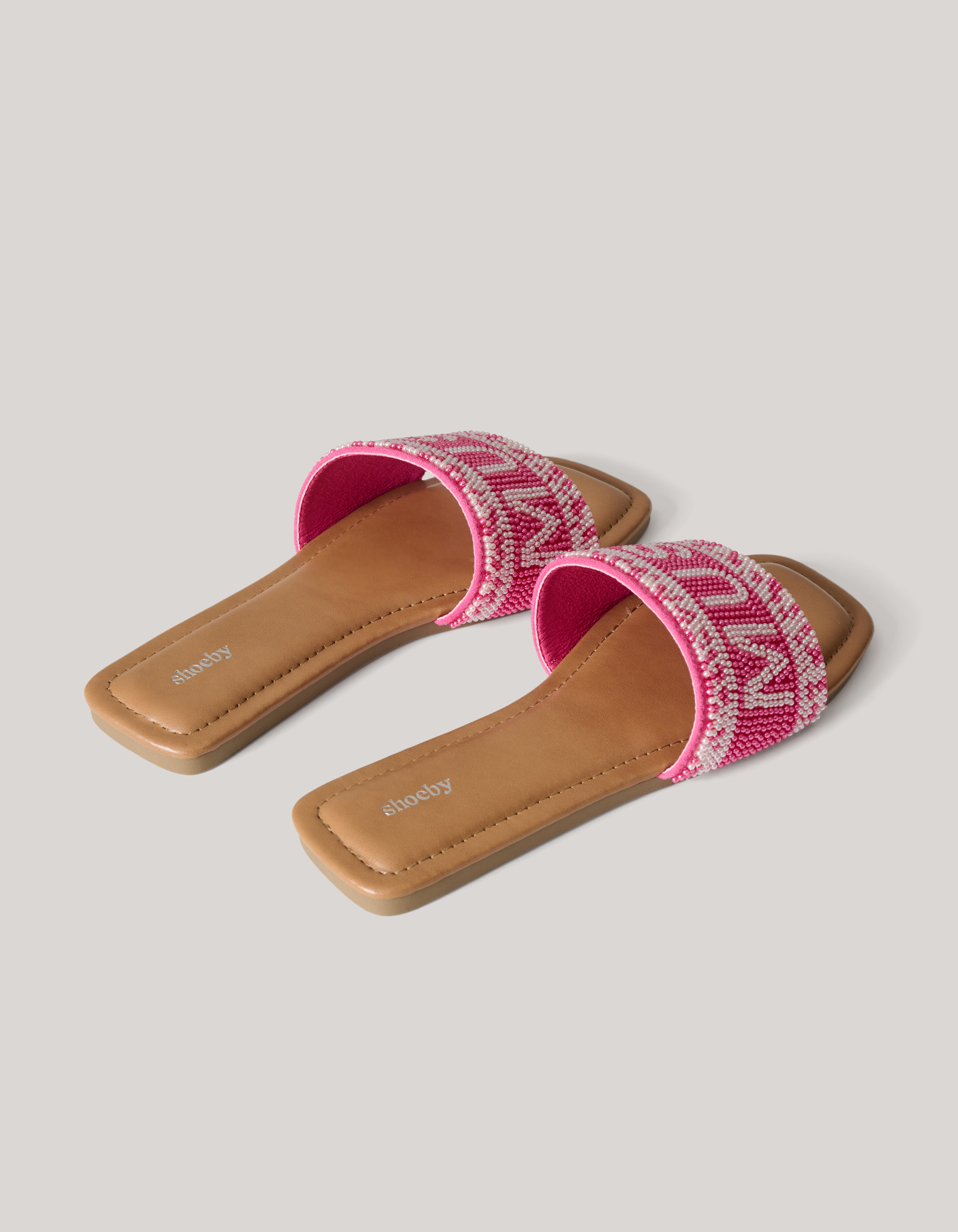 Beaded Slipper Roze SHOEBY SHOES