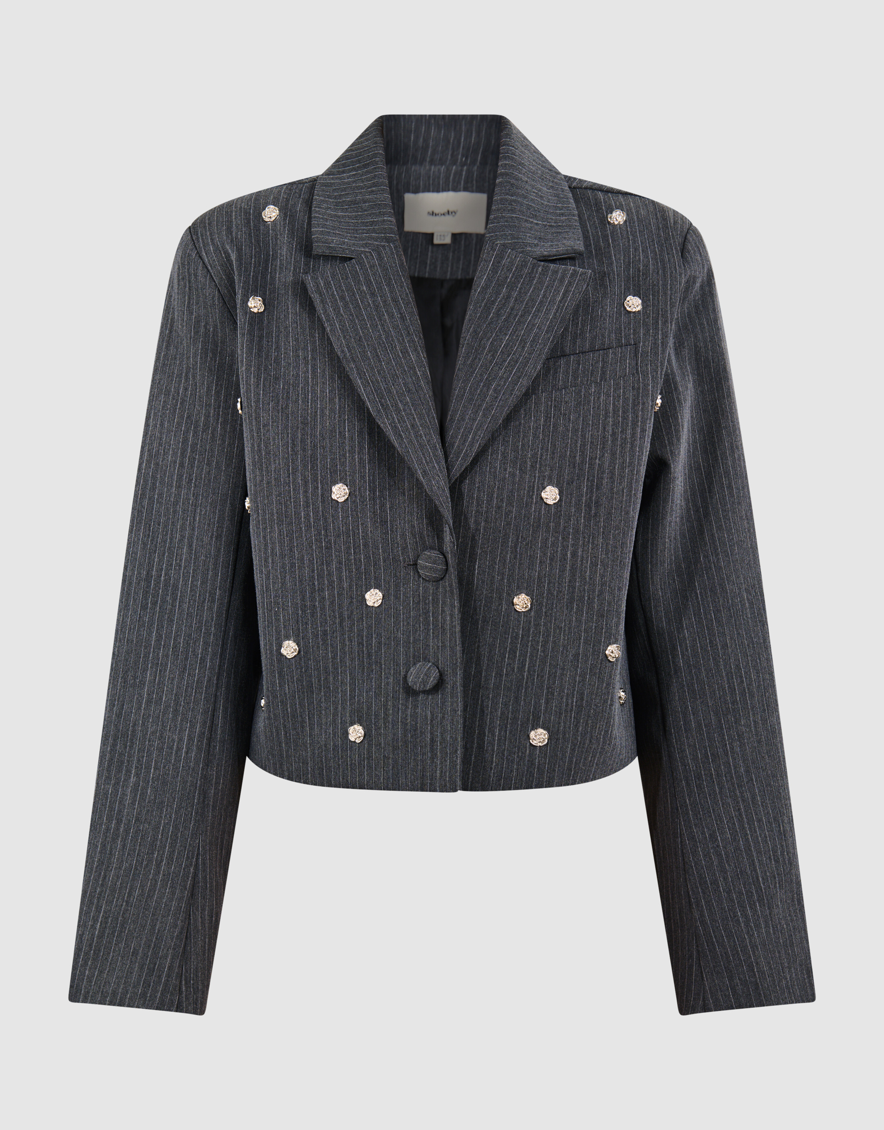 Studs Blazer Donkergrijs SHOEBY GIRLS