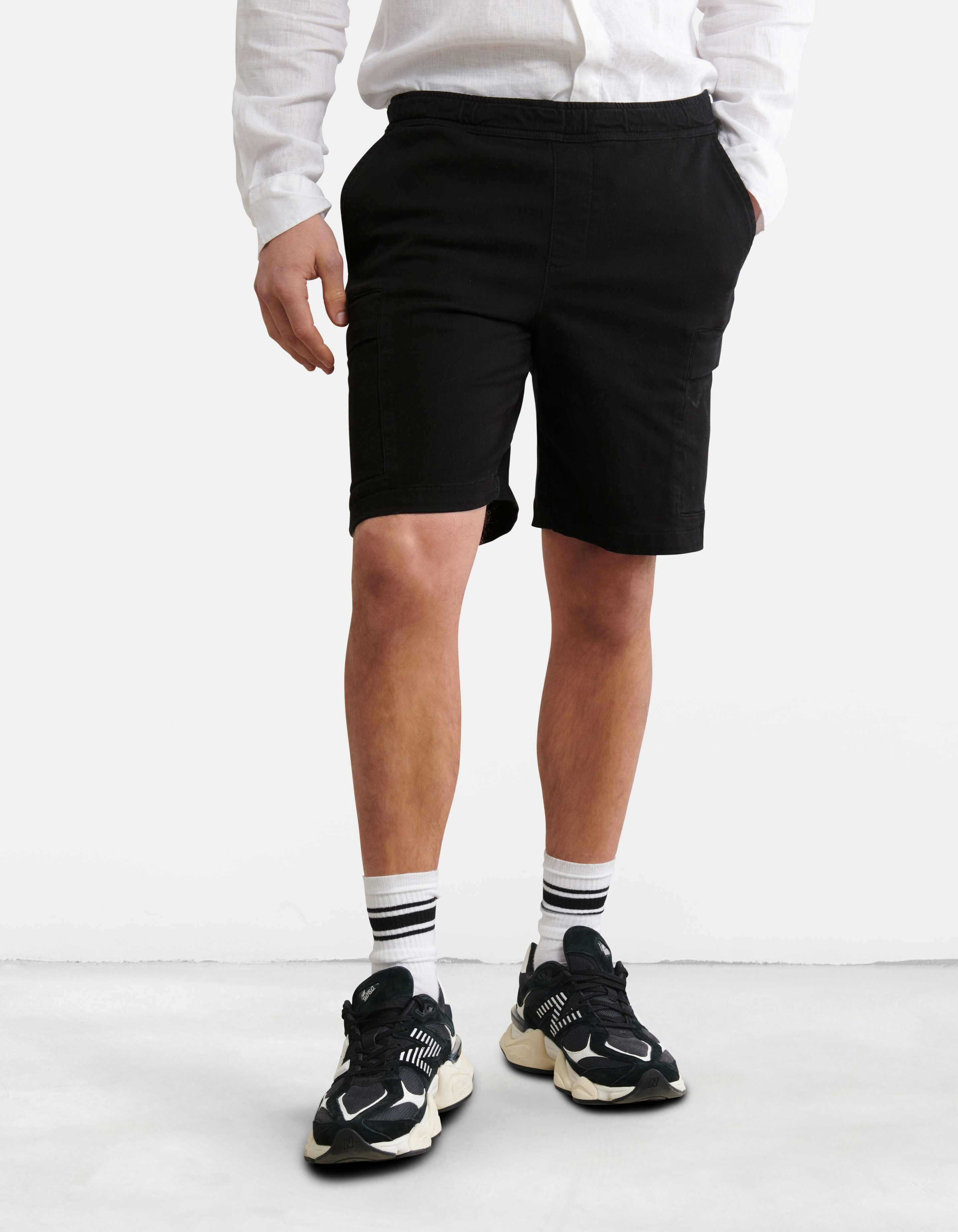 Cargo Short Zwart By Fred SHOEBY MEN