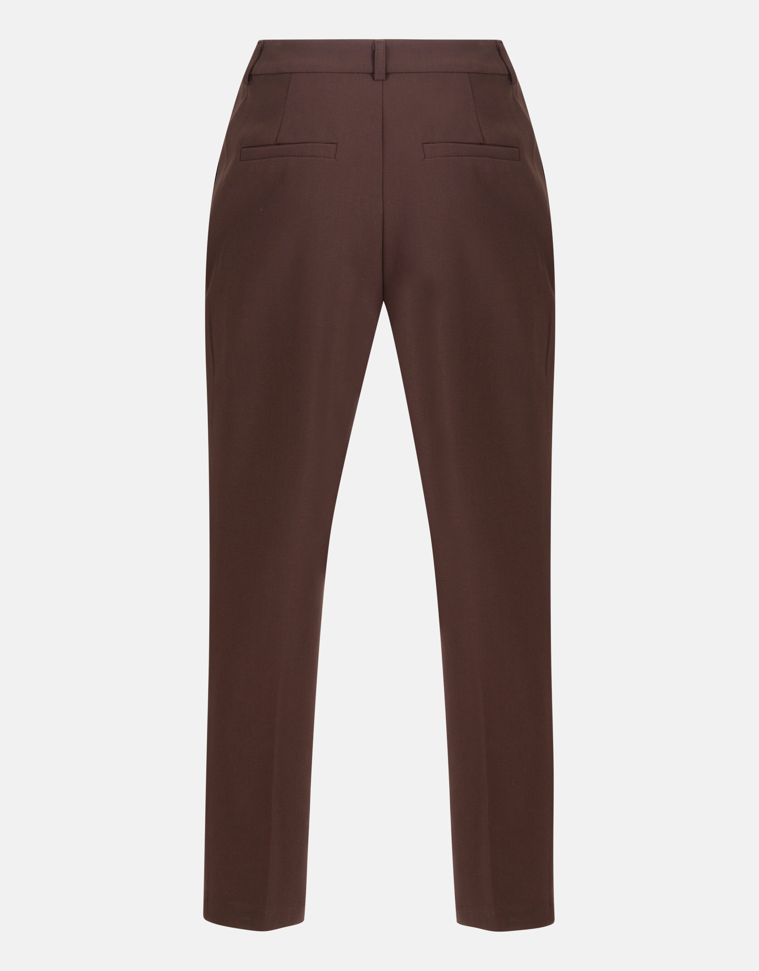 Straight Fit Pantalon Donkerbruin EKSEPT