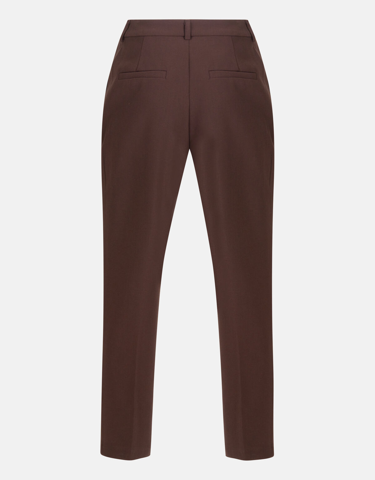 Straight Fit Pantalon Donkerbruin EKSEPT