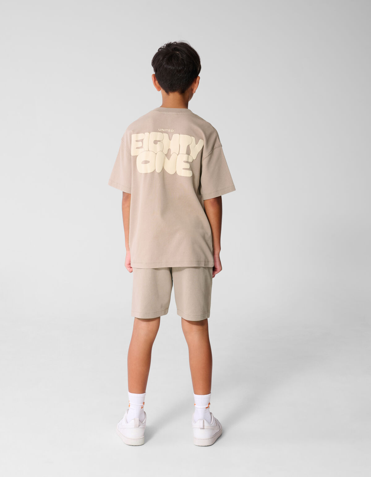Spark Washed T-shirt Taupe SHOEBY BOYS