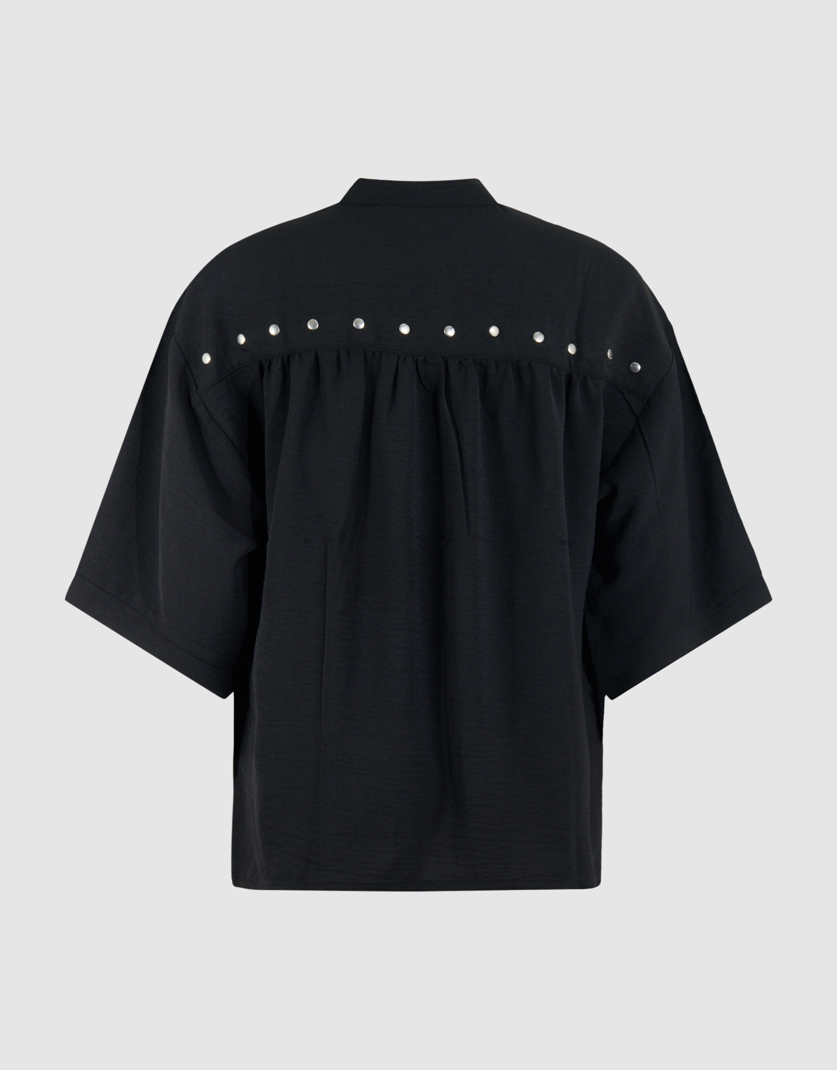 Twist Studded Blouse Zwart SHOEBY WOMEN