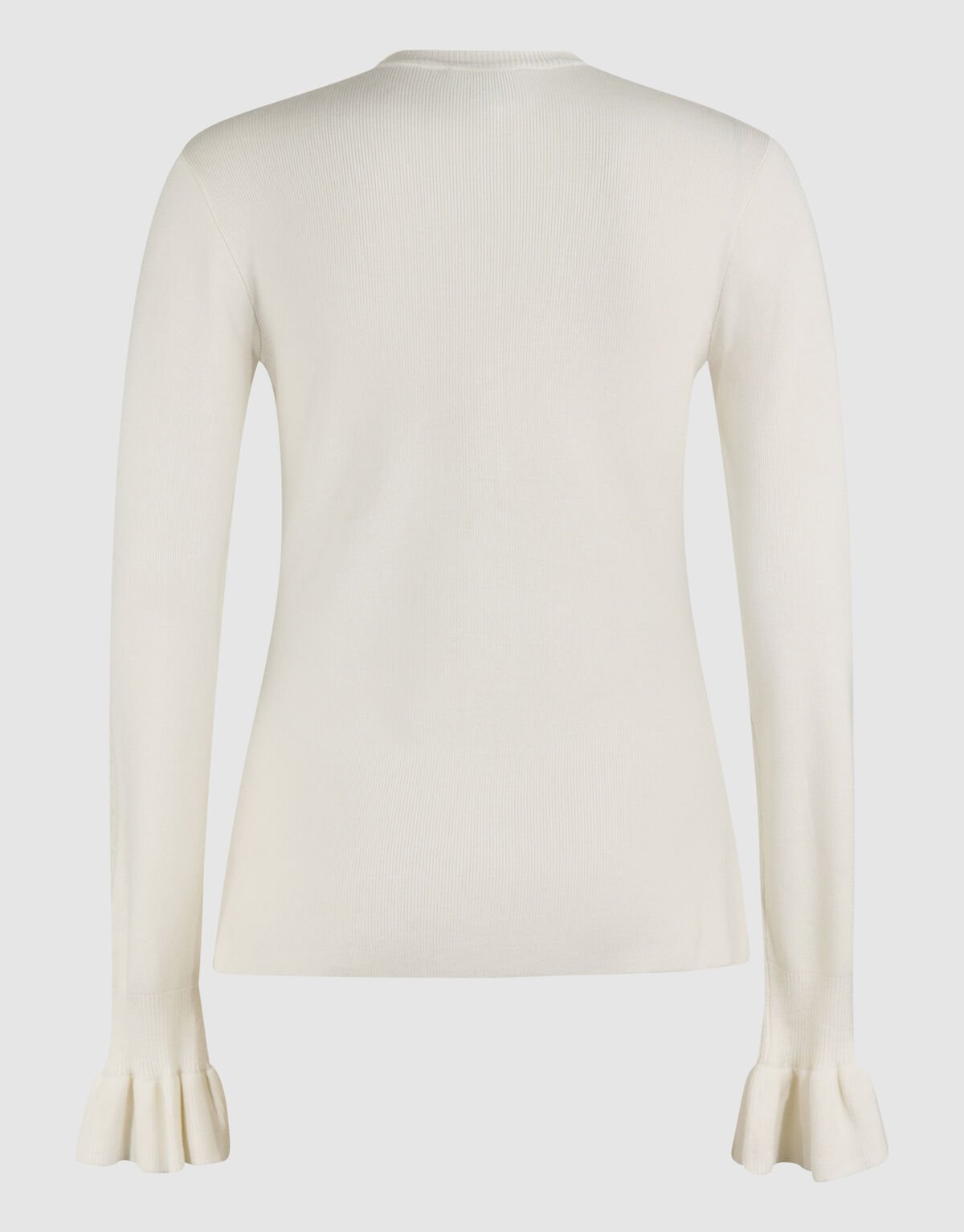 Ruffle mouw Vest Gebroken Wit SHOEBY WOMEN