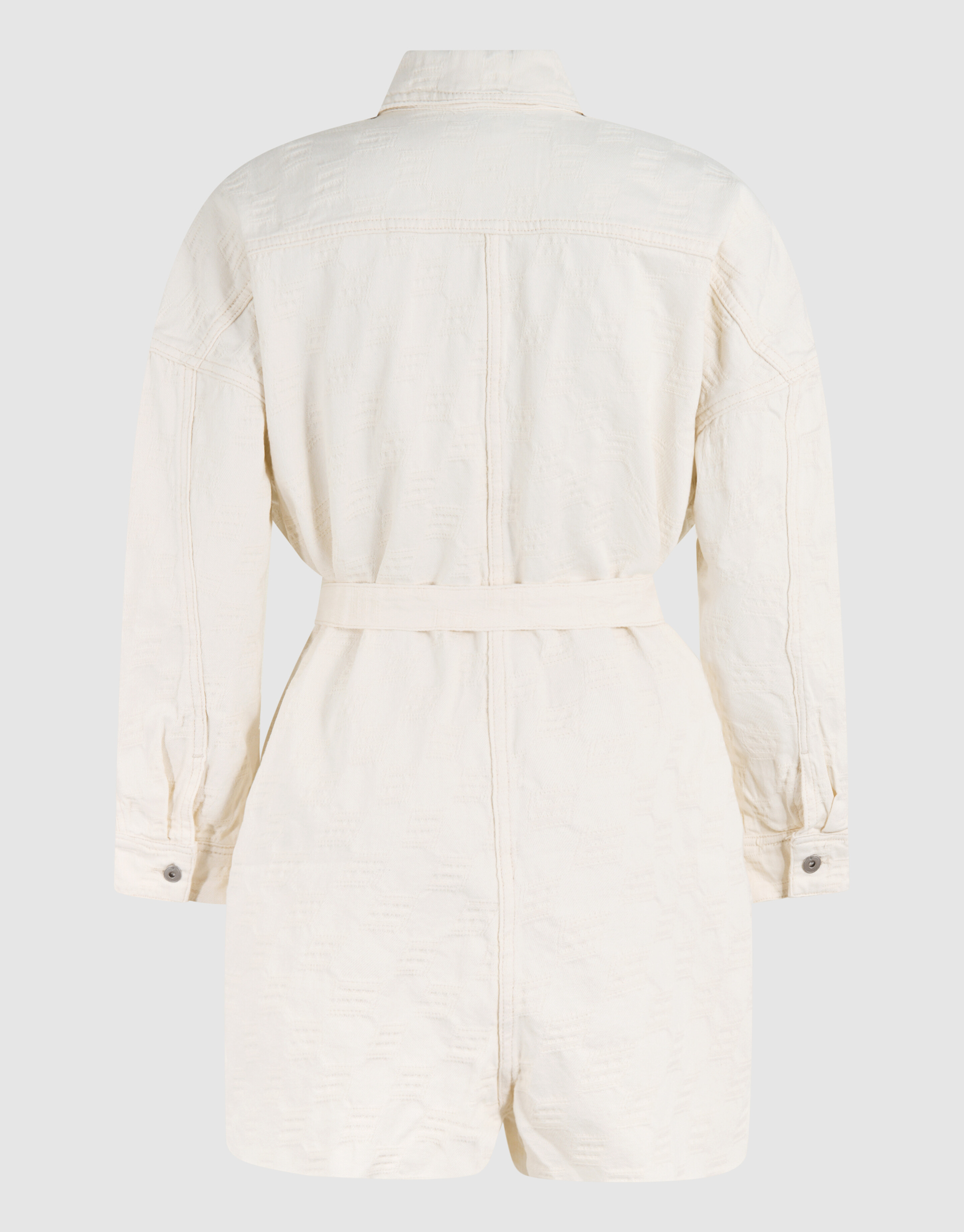 Structuur Jumpsuit Gebroken Wit By Monica SHOEBY WOMEN