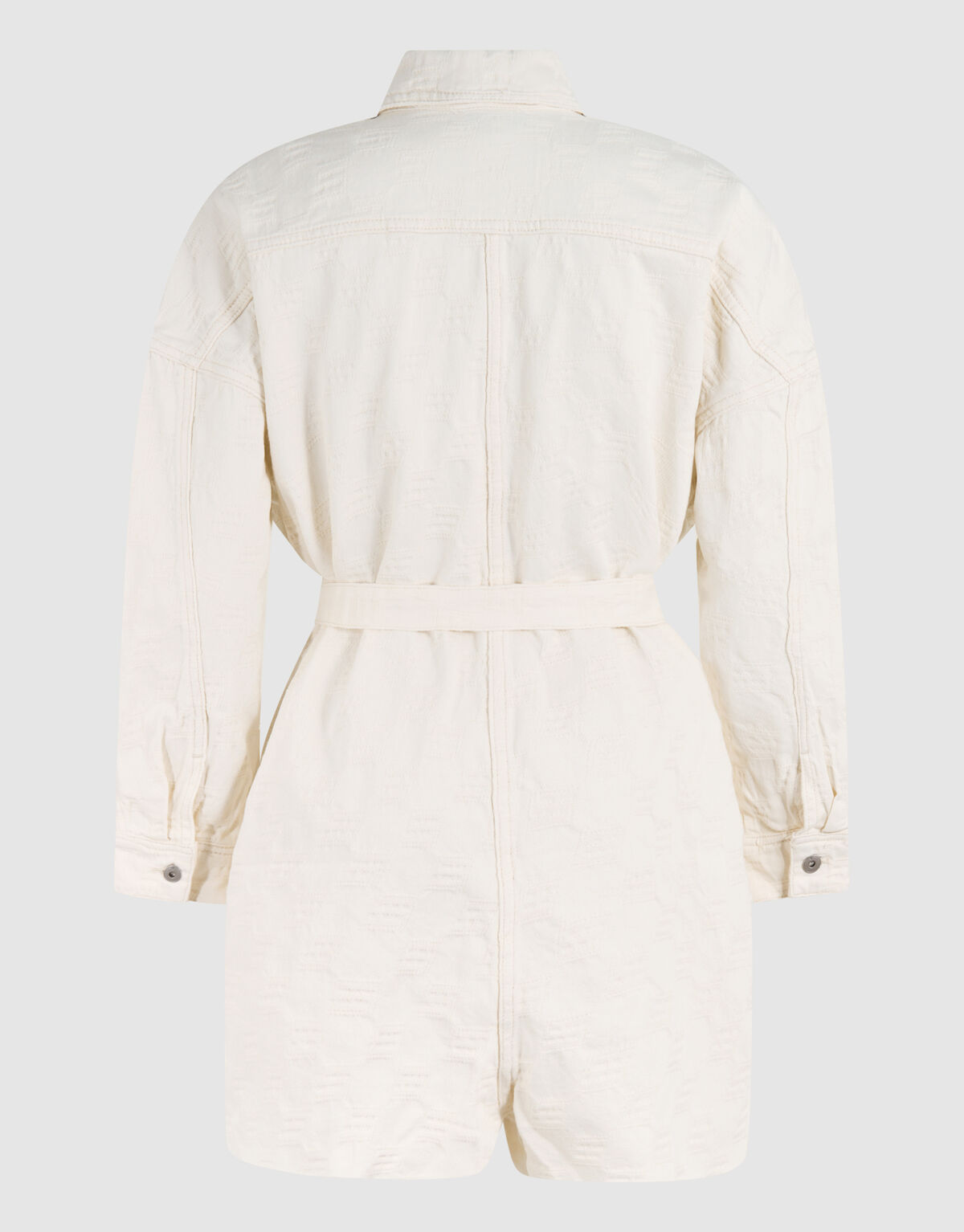 Structuur Jumpsuit Gebroken Wit By Monica SHOEBY WOMEN