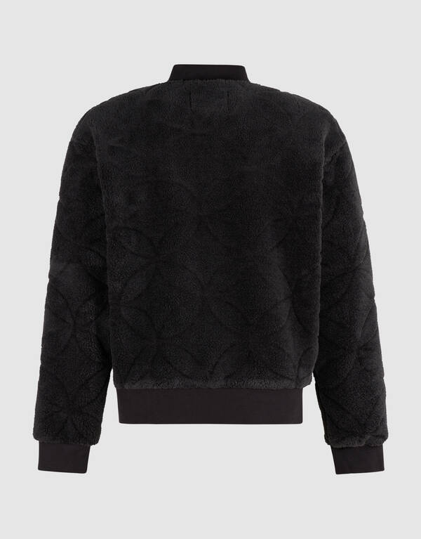 Teddy Jacquard Bomber Jack Donkergrijs SHOEBY MEN