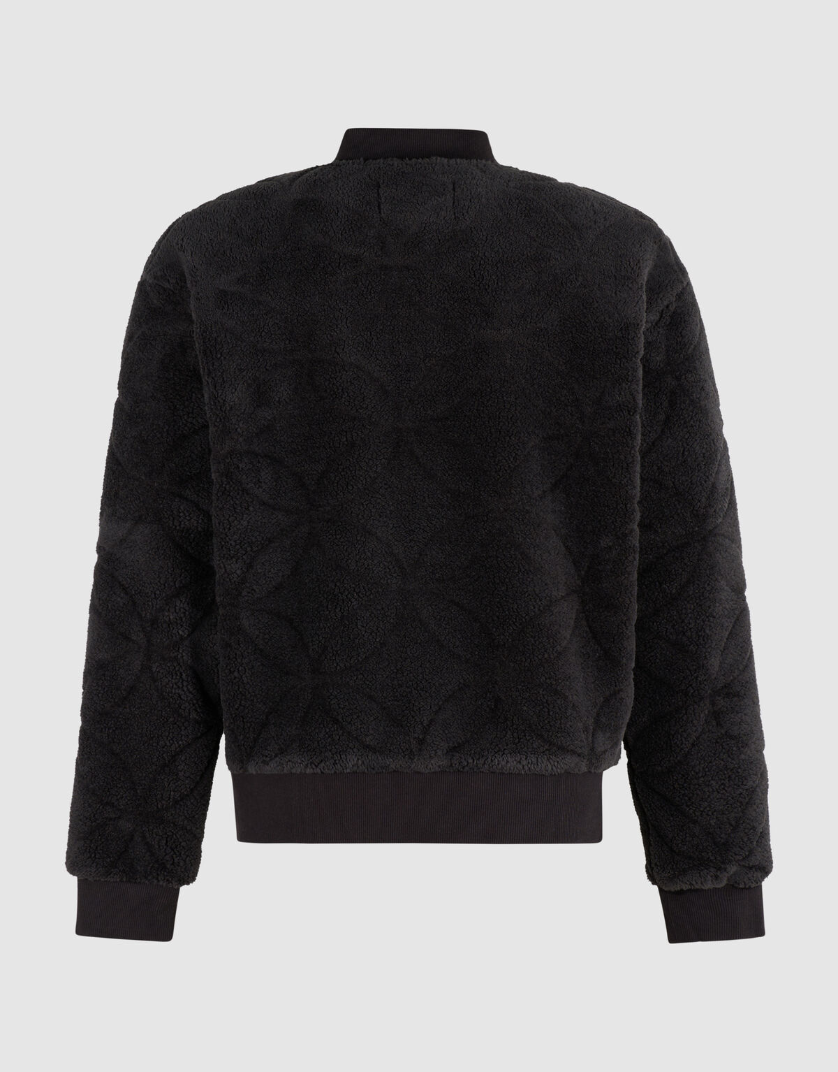 Teddy Jacquard Bomber Jack Donkergrijs SHOEBY MEN
