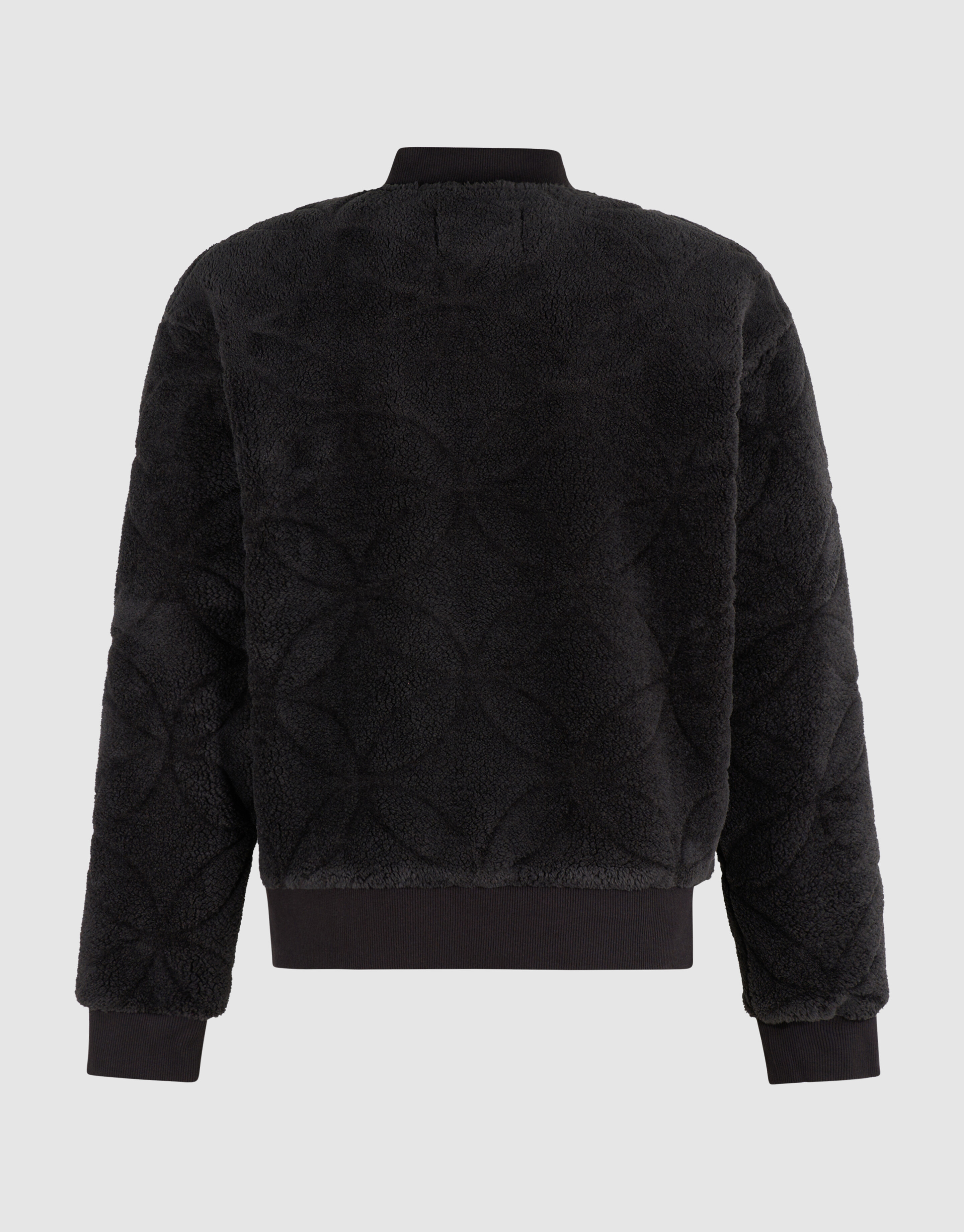 Teddy Jacquard Bomber Jack Donkergrijs SHOEBY MEN
