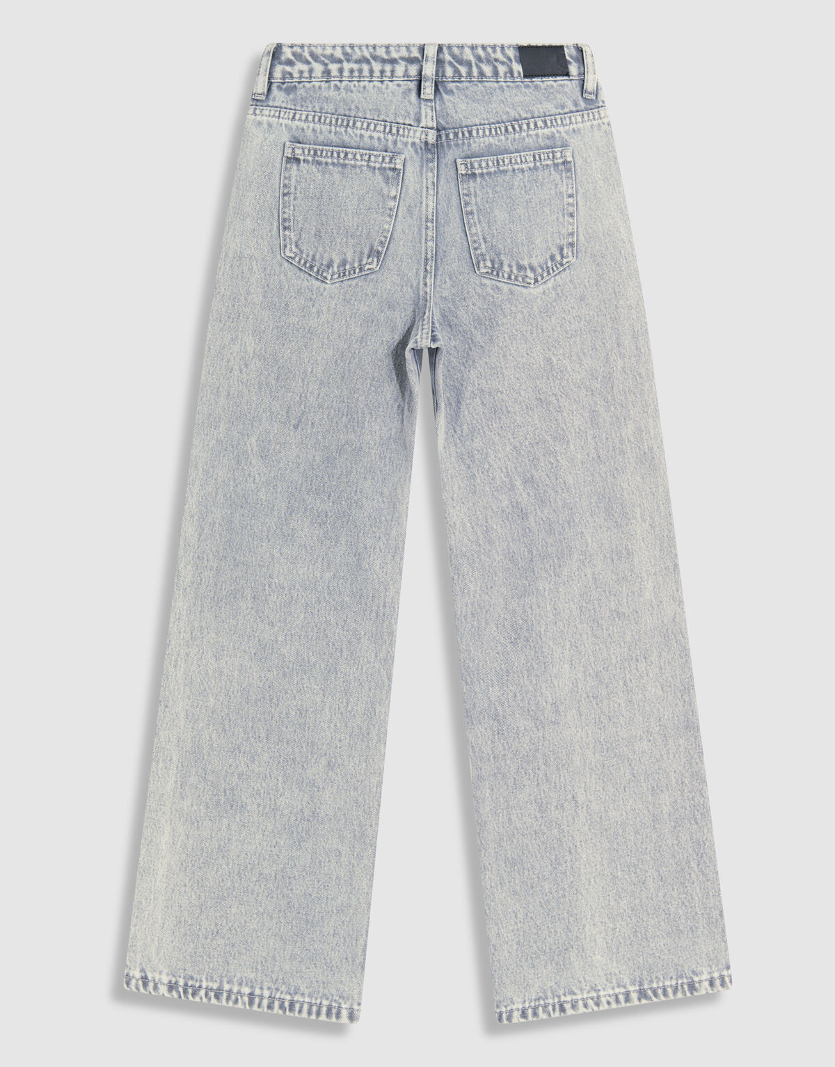 Rose Stud Straight Fit Jeans Lichtgrijs SHOEBY GIRLS