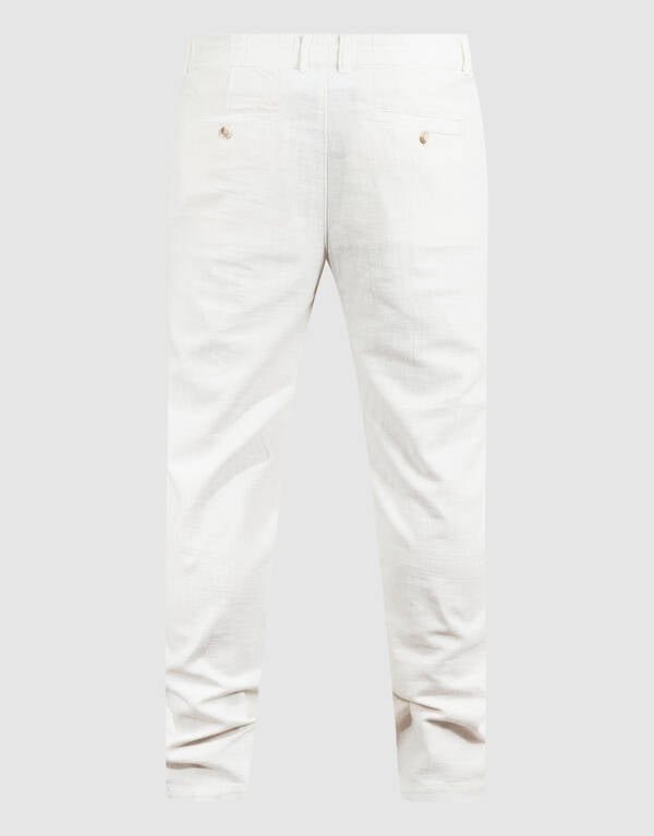 Structuur Broek Gebroken Wit SHOEBY MEN
