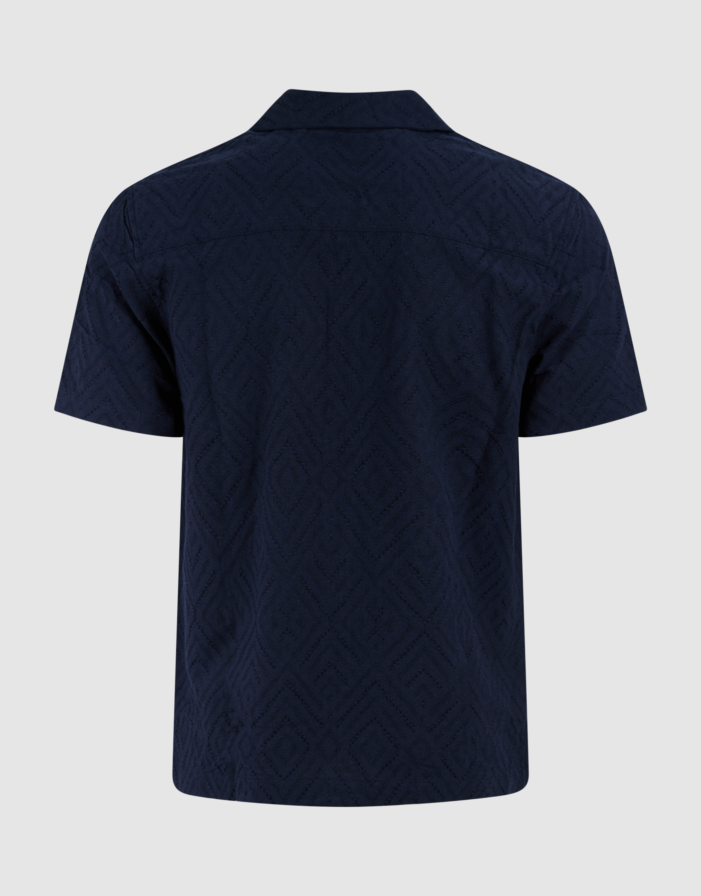 Wavy Jacquard Shirt Donkerblauw SHOEBY MEN