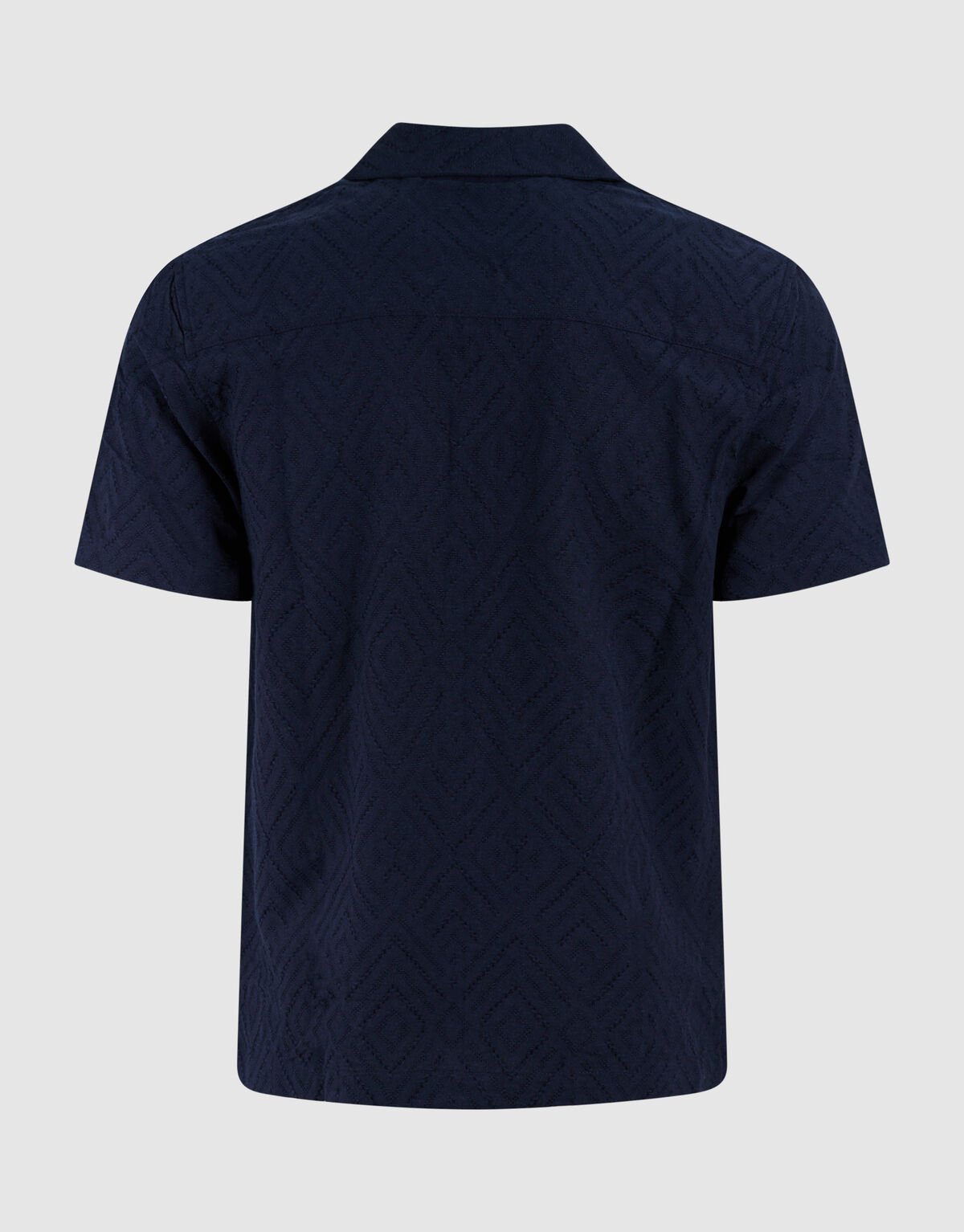 Wavy Jacquard Shirt Donkerblauw SHOEBY MEN