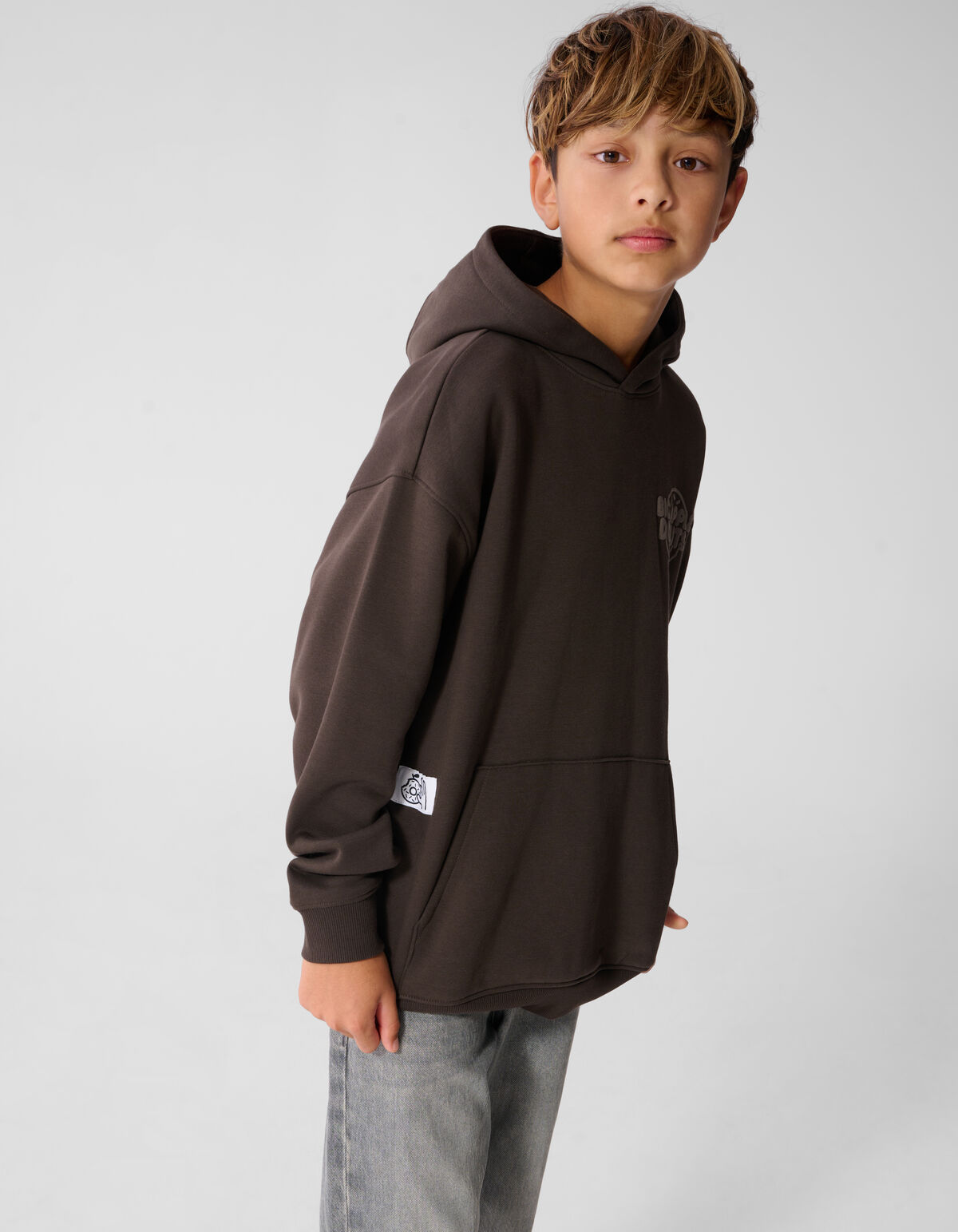 Donut Hoodie Donkerbruin SHOEBY BOYS