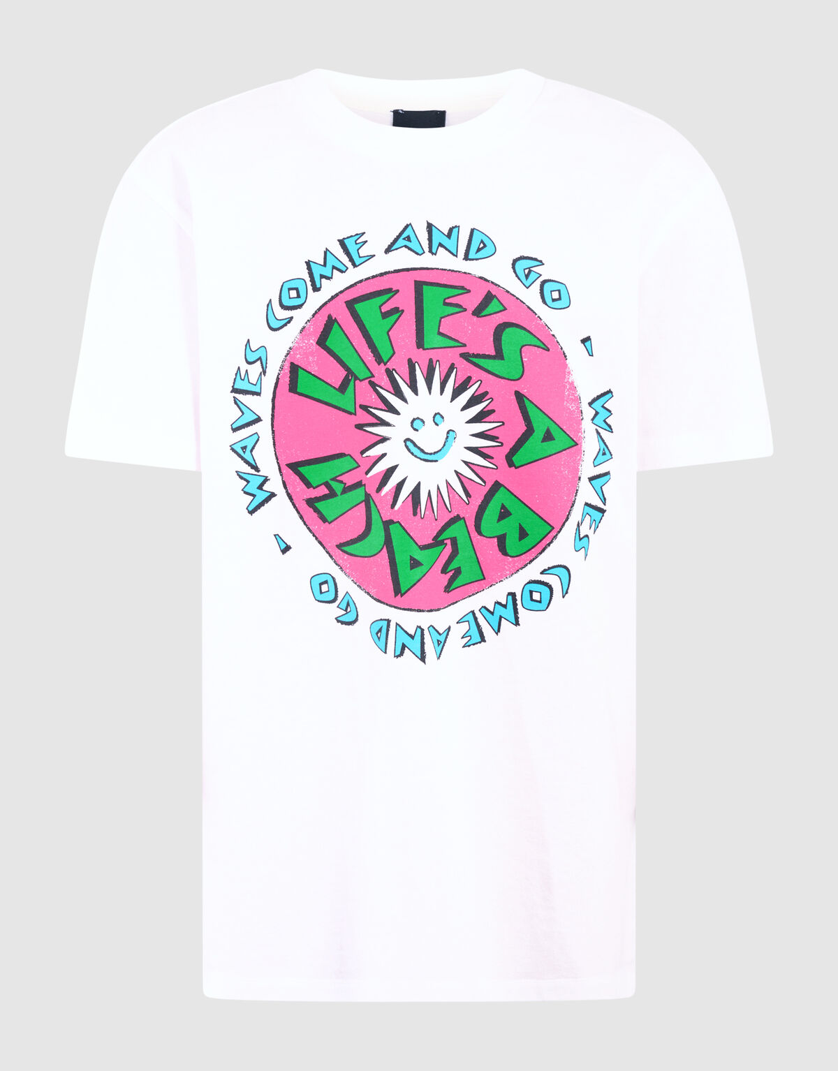 Beach Artwork T-shirt Wit SHOEBY BOYS