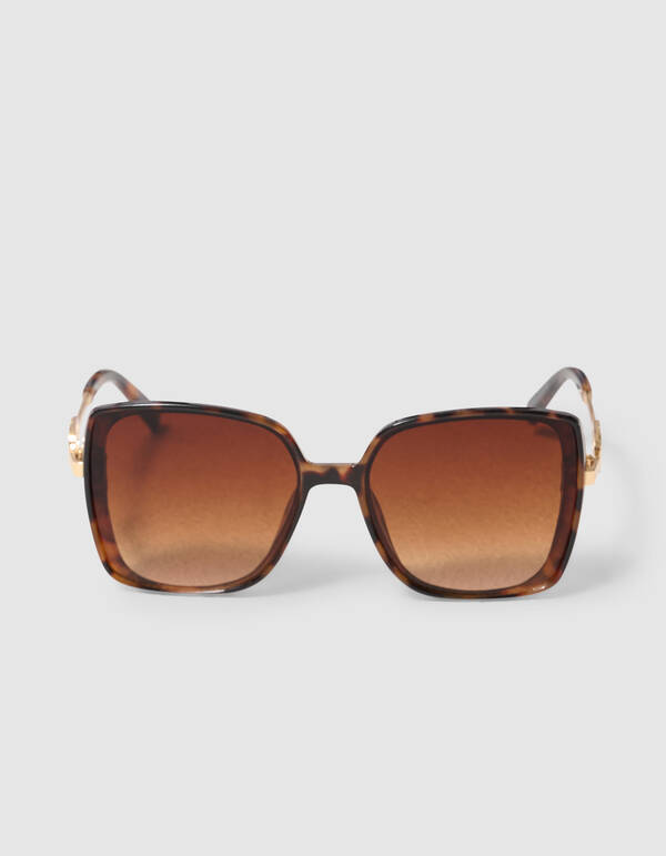 Square Zonnebril Bruin SHOEBY ACCESSOIRES