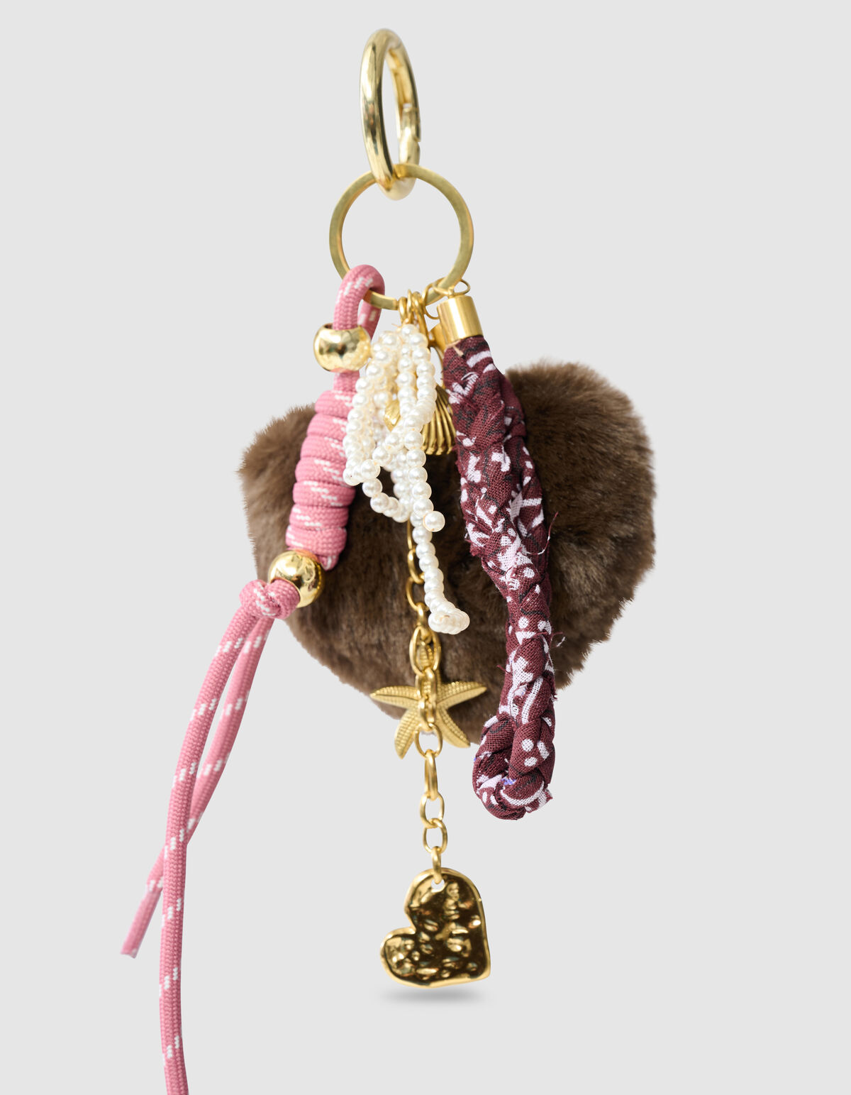 Fur Heart Bagcharm Roze SHOEBY ACCESSOIRES