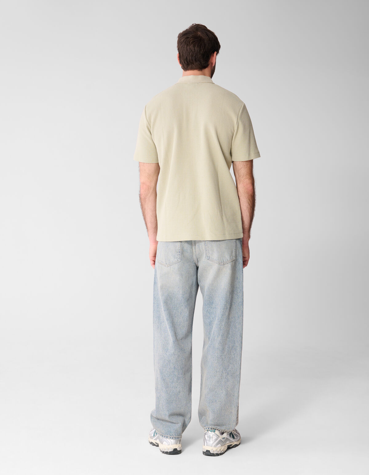 Waffle Polo Lichtgroen SHOEBY MEN