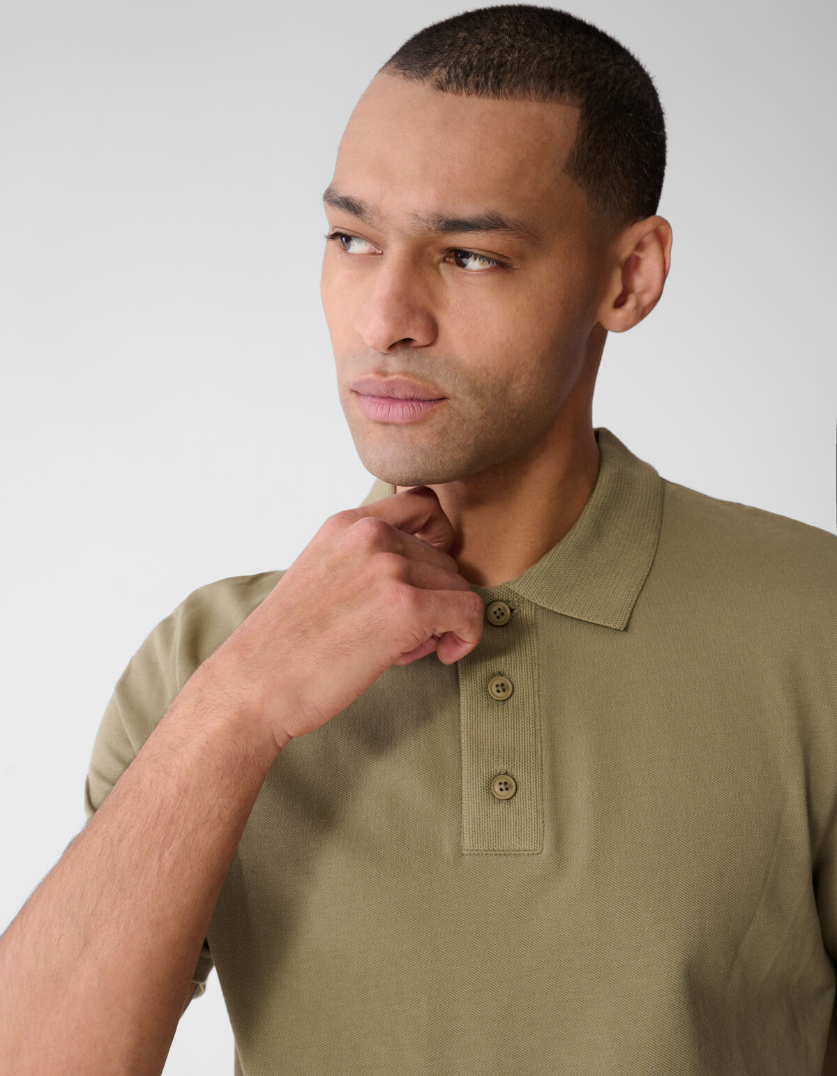 Gebreide Polo Khaki SHOEBY MEN