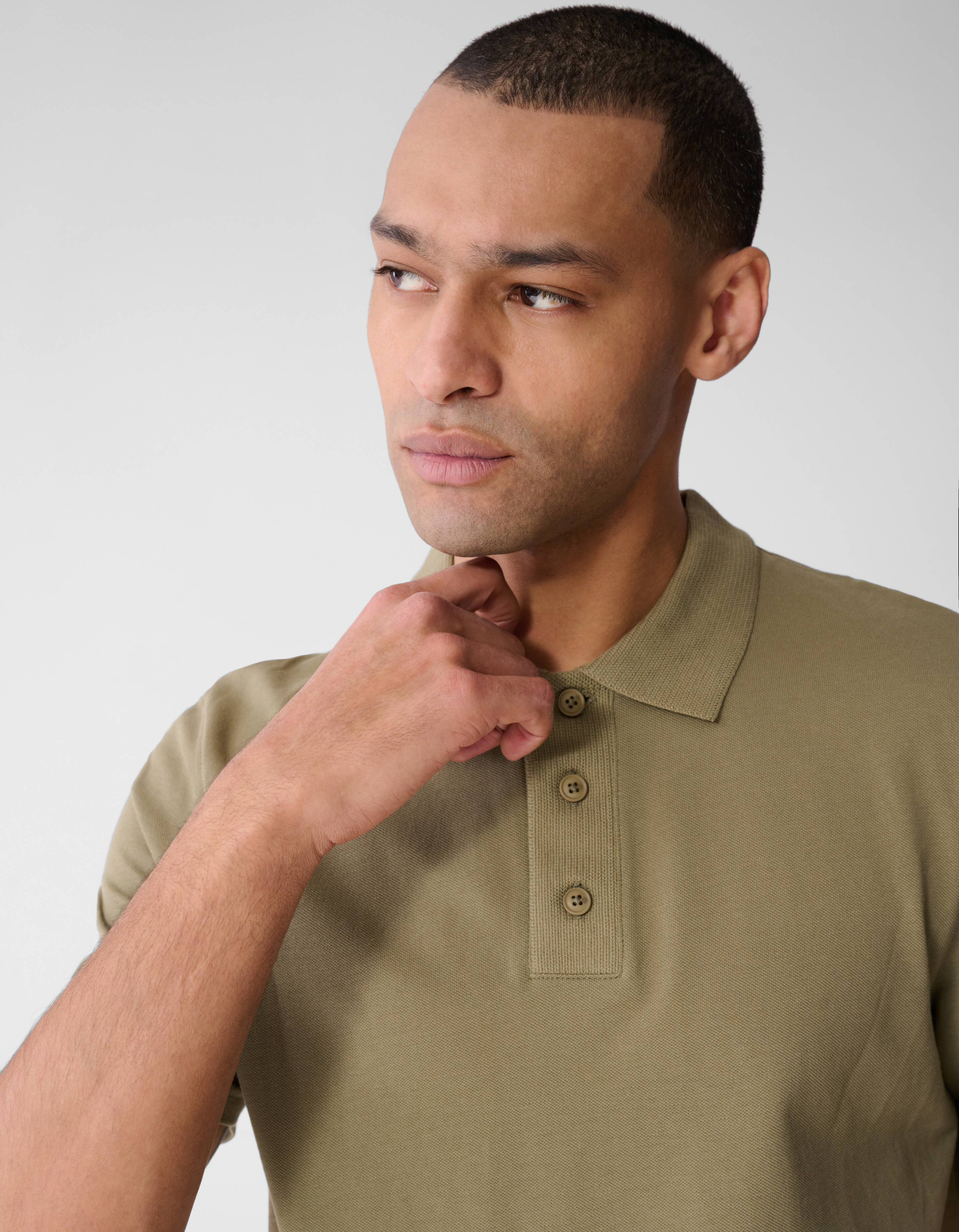 Gebreide Polo Khaki SHOEBY MEN