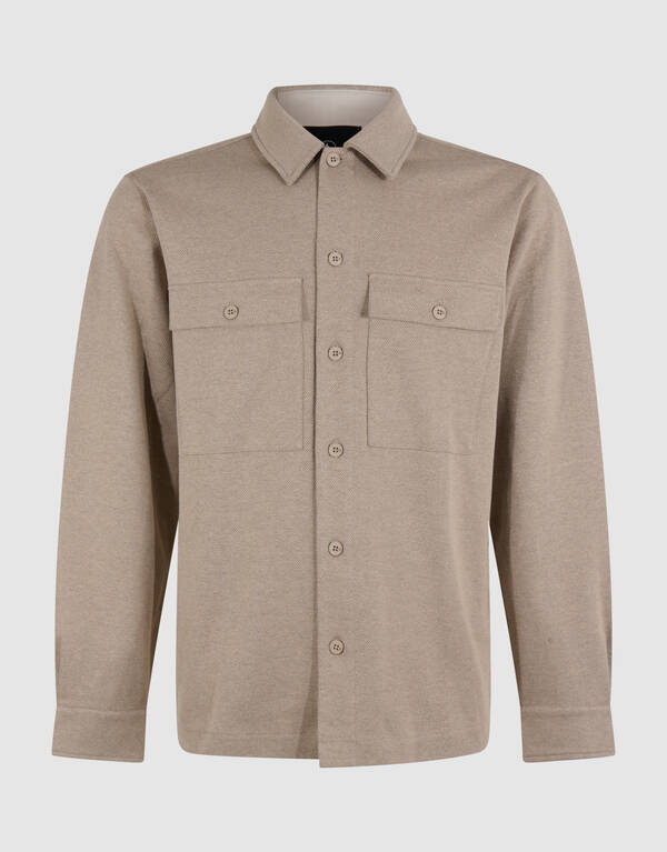 Soft Overshirt Lichtbruin SHOEBY MEN