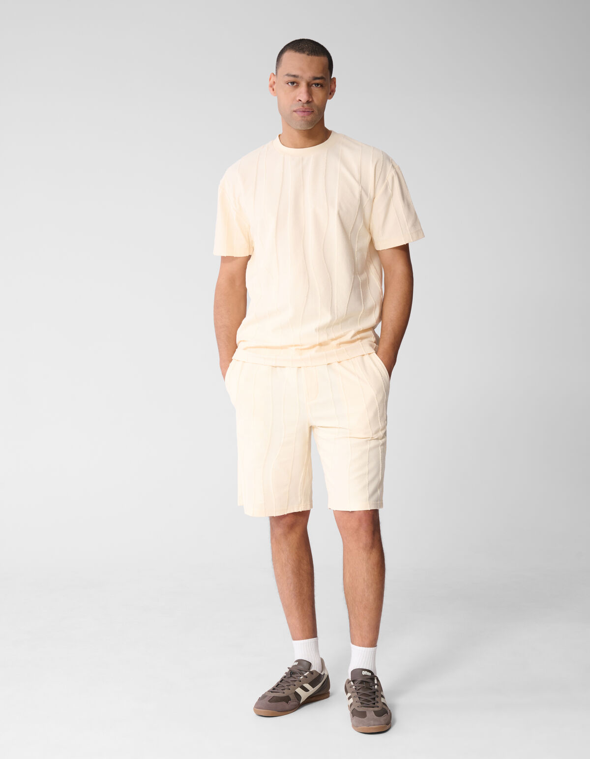 Wavy Line Short Lichtgeel SHOEBY MEN