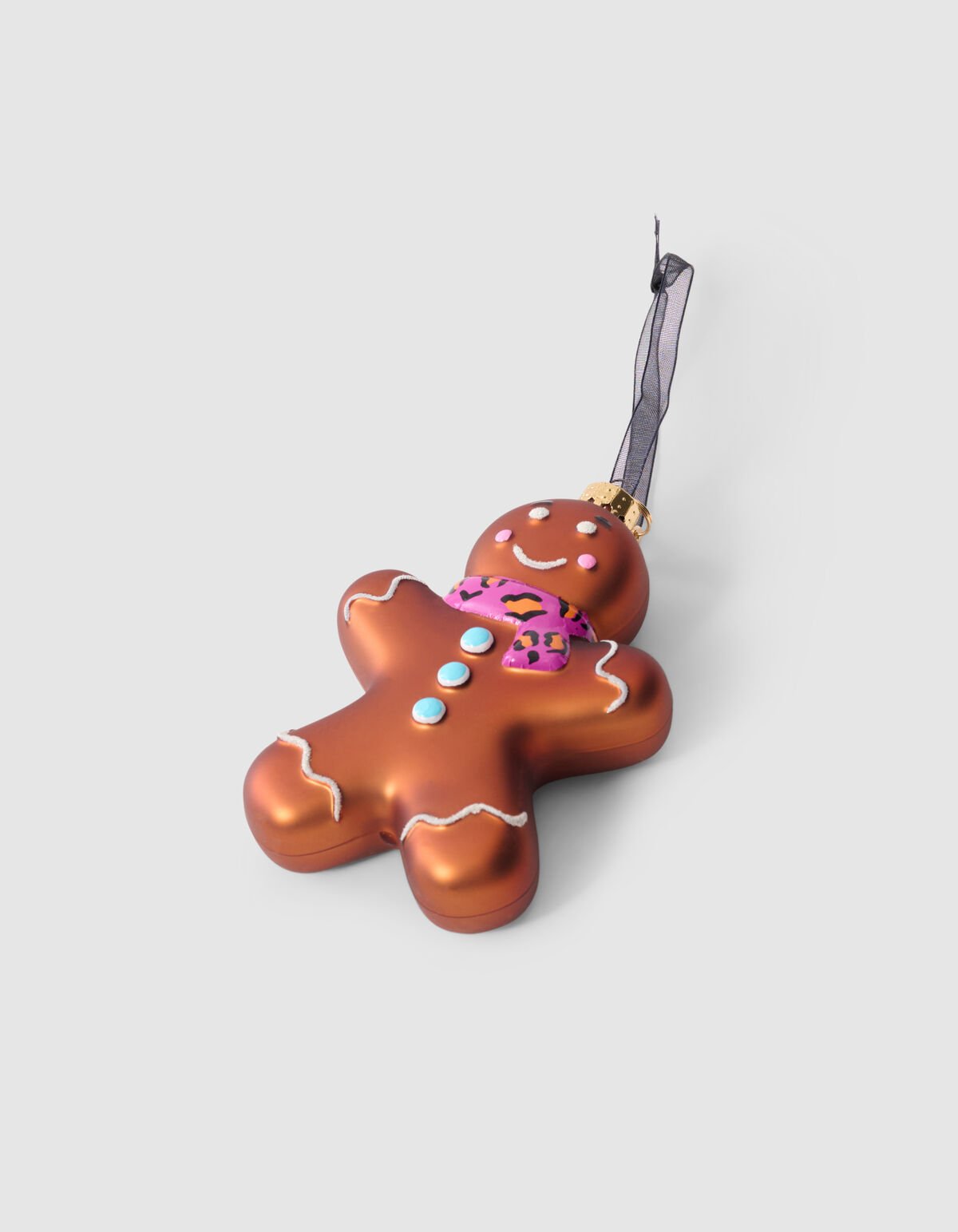 Gingerbread Cookie Kerstbal Bruin By Fred SHOEBY ACCESSOIRES