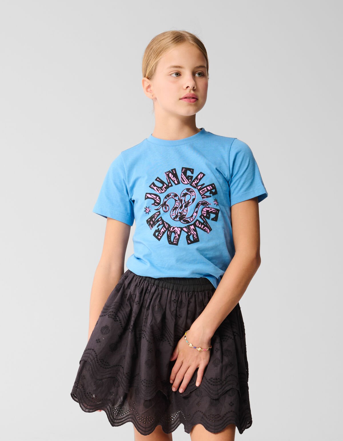 Jungle T-shirt Blauw SHOEBY GIRLS