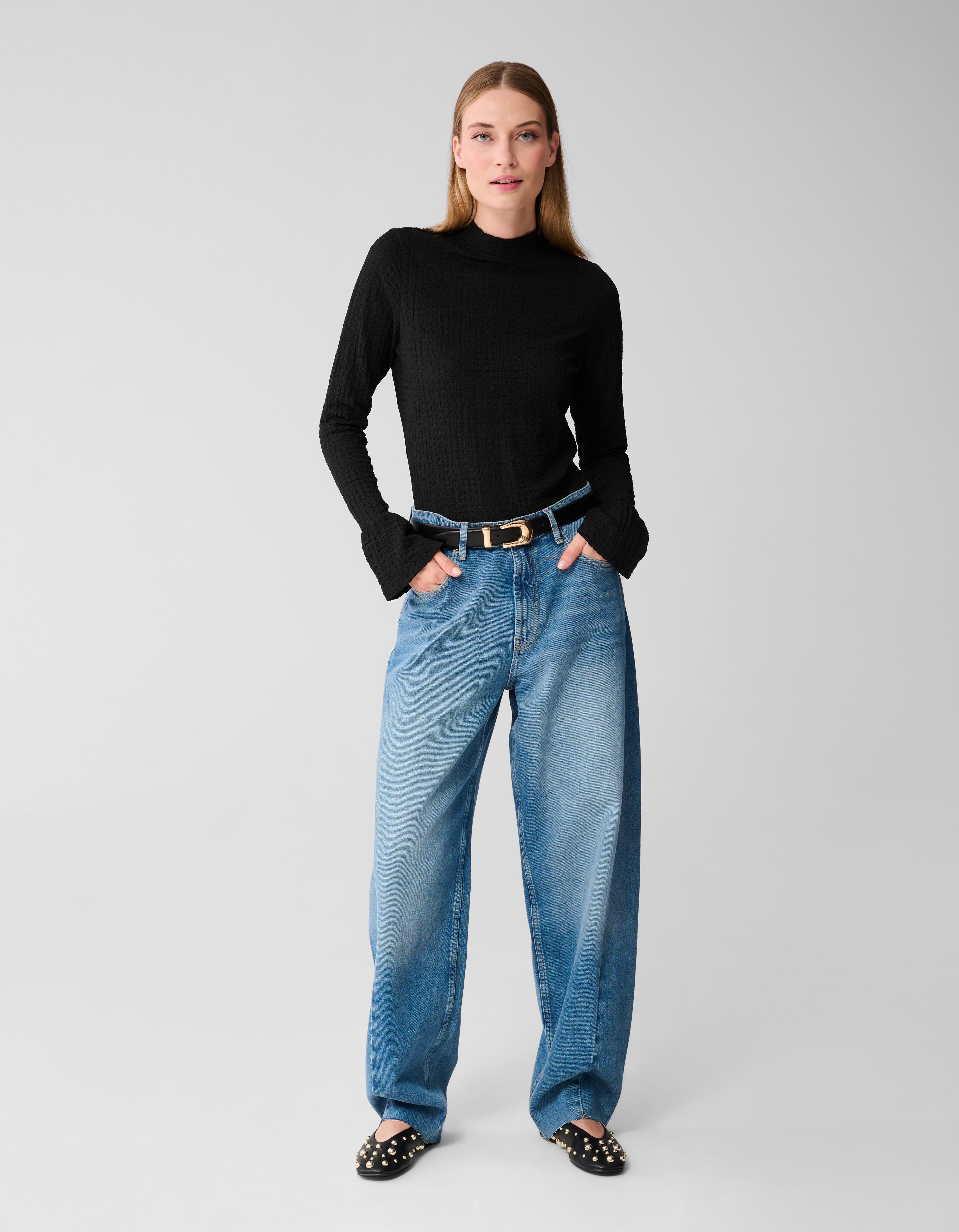 Structuur Top Zwart SHOEBY WOMEN