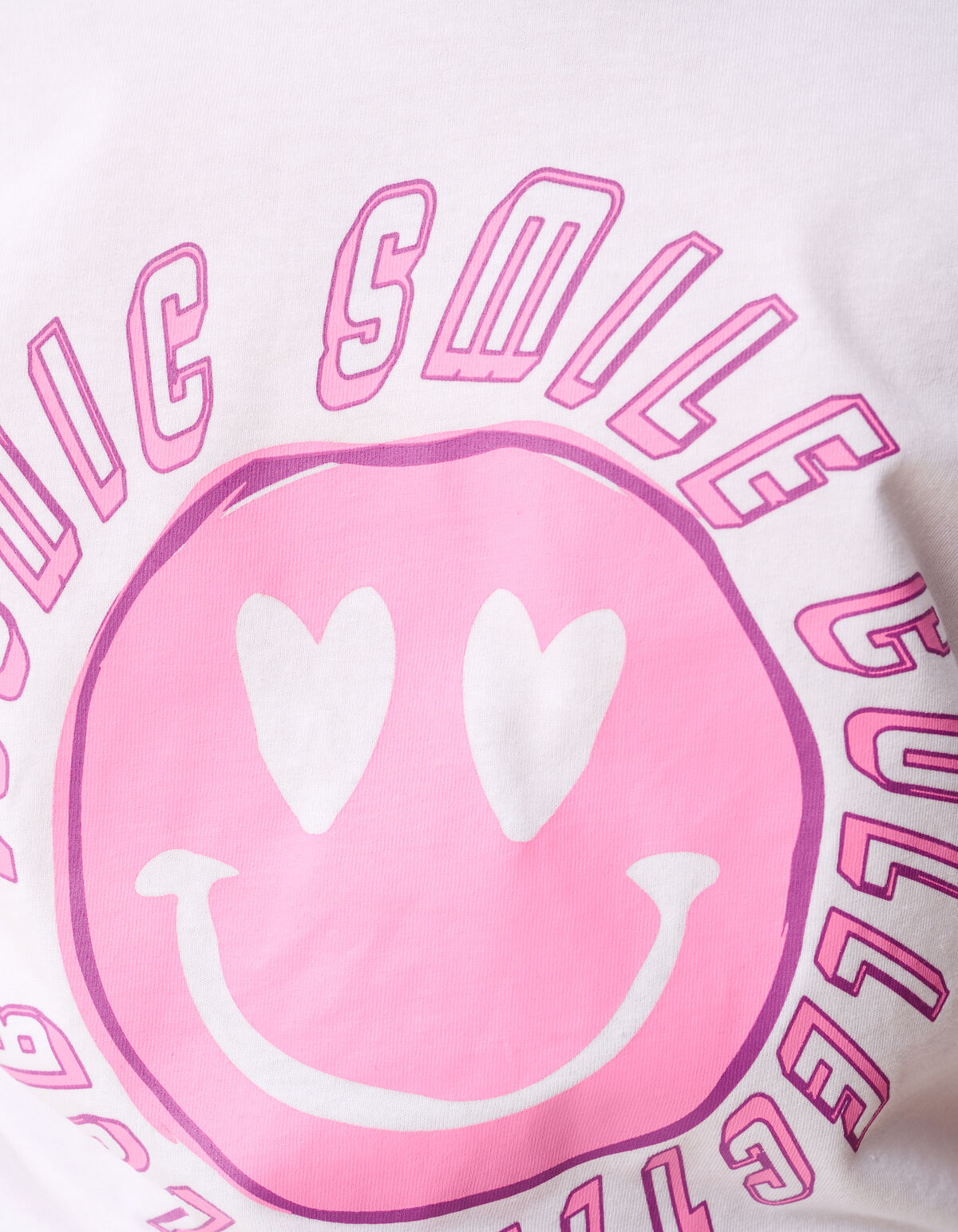 Smile Artwork T-shirt Wit SHOEBY GIRLS