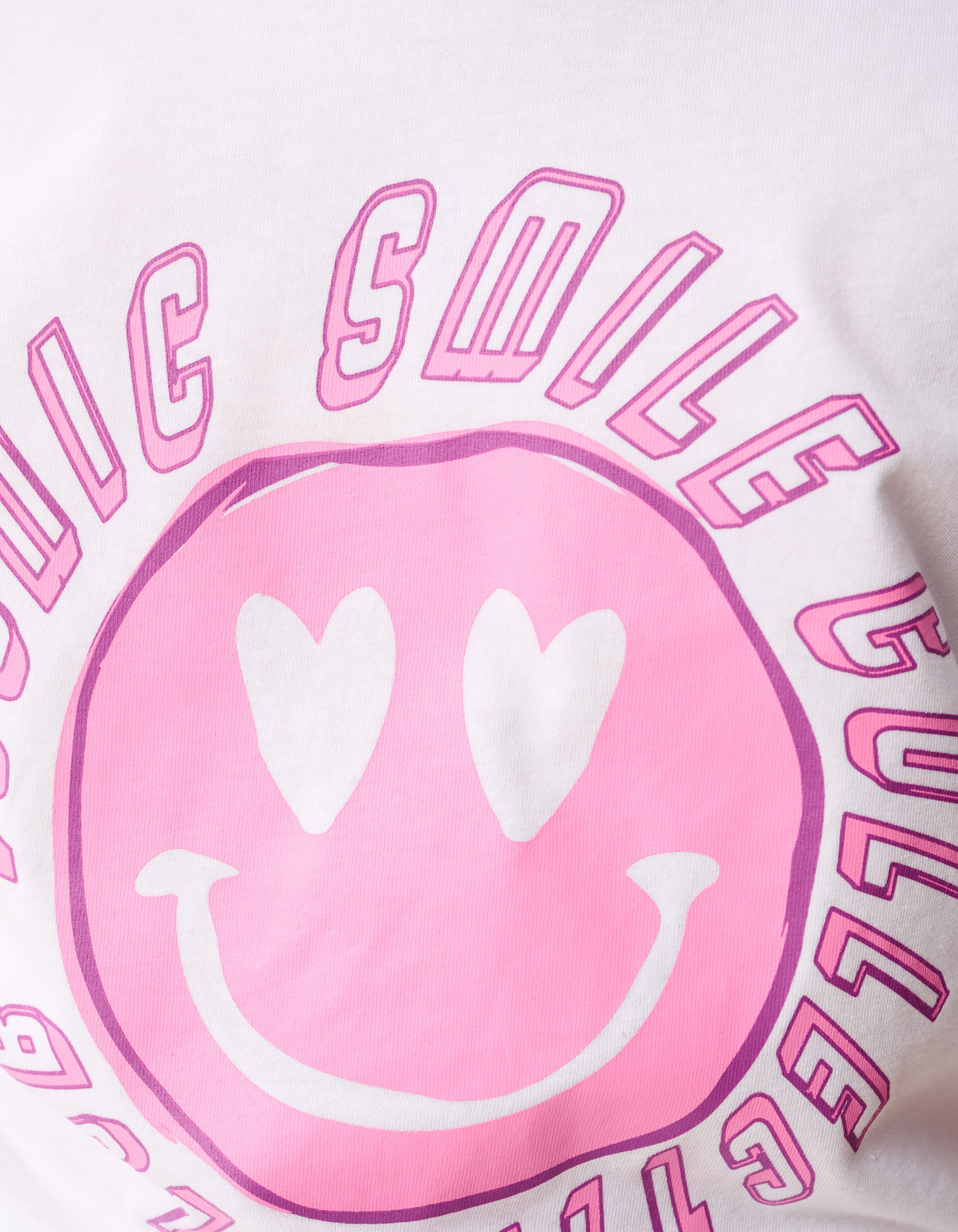 Smile Artwork T-shirt Wit SHOEBY GIRLS